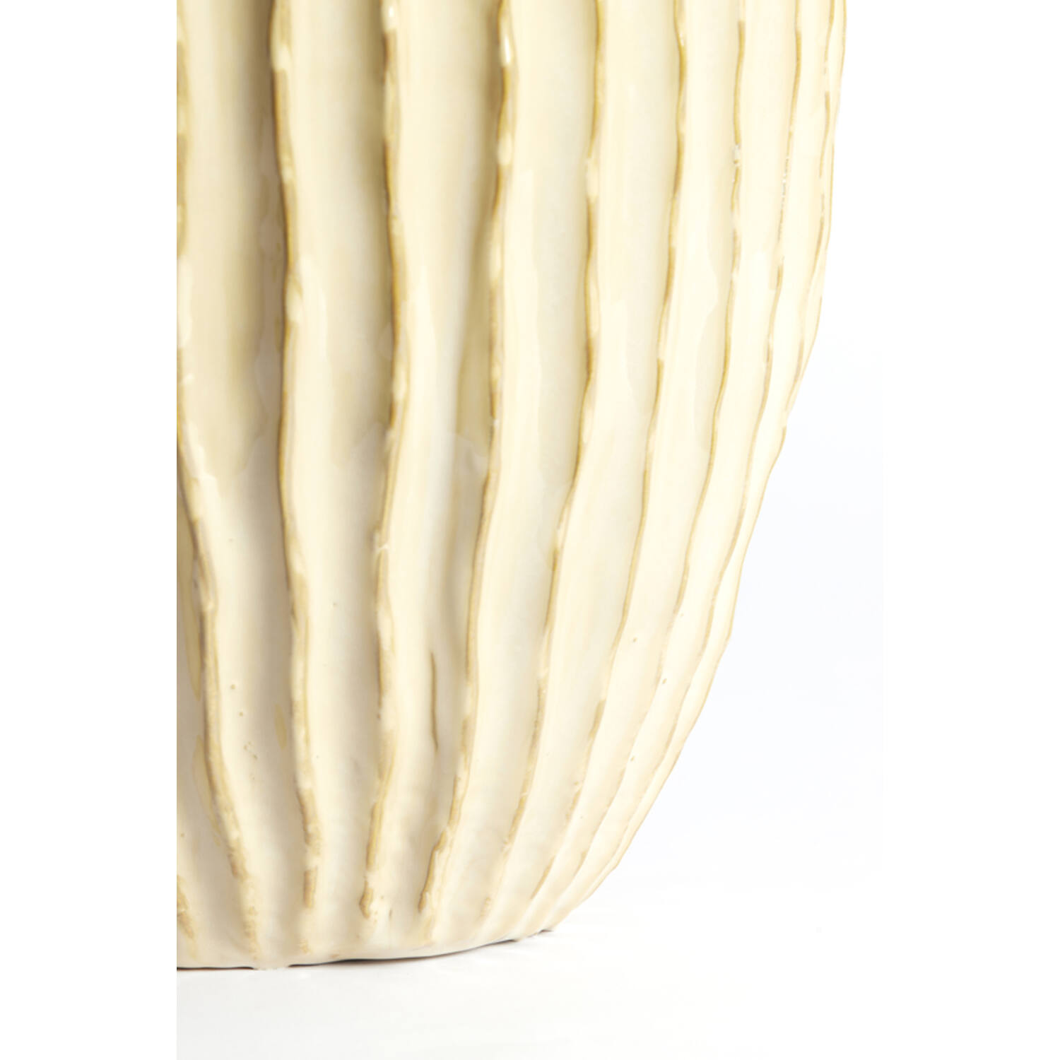 Vaas deco Ø32x40 cm TALEA keramiek parelmoer