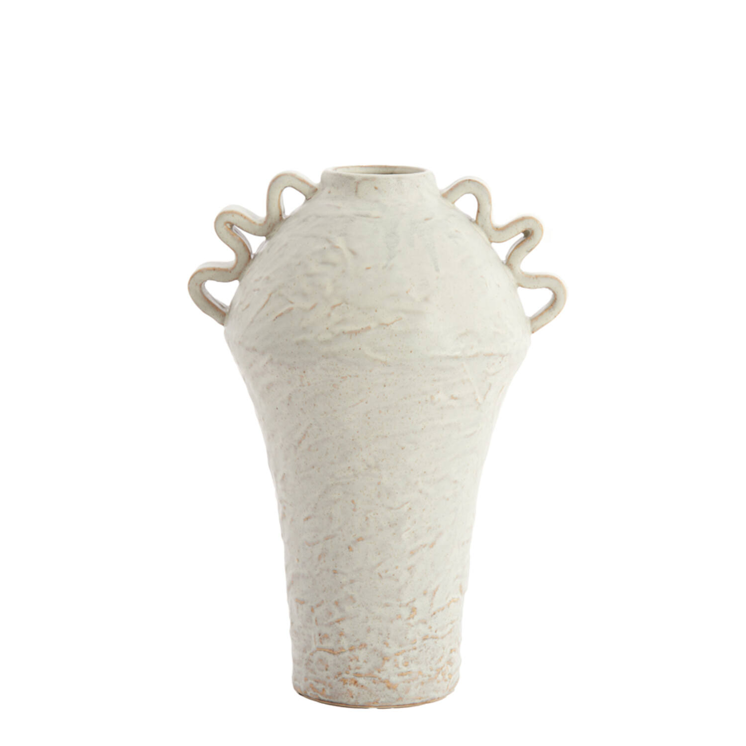 Vase deco 25x20x35 cm VOLCA ceramics cream