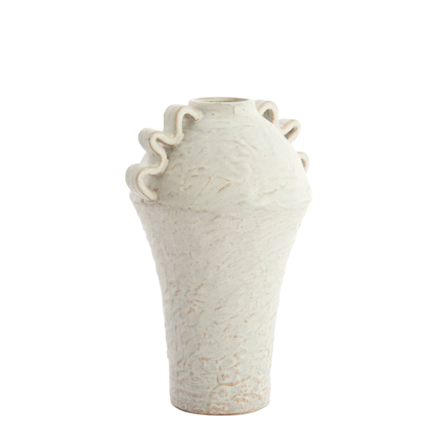 Vase deco 25x20x35 cm VOLCA ceramics cream