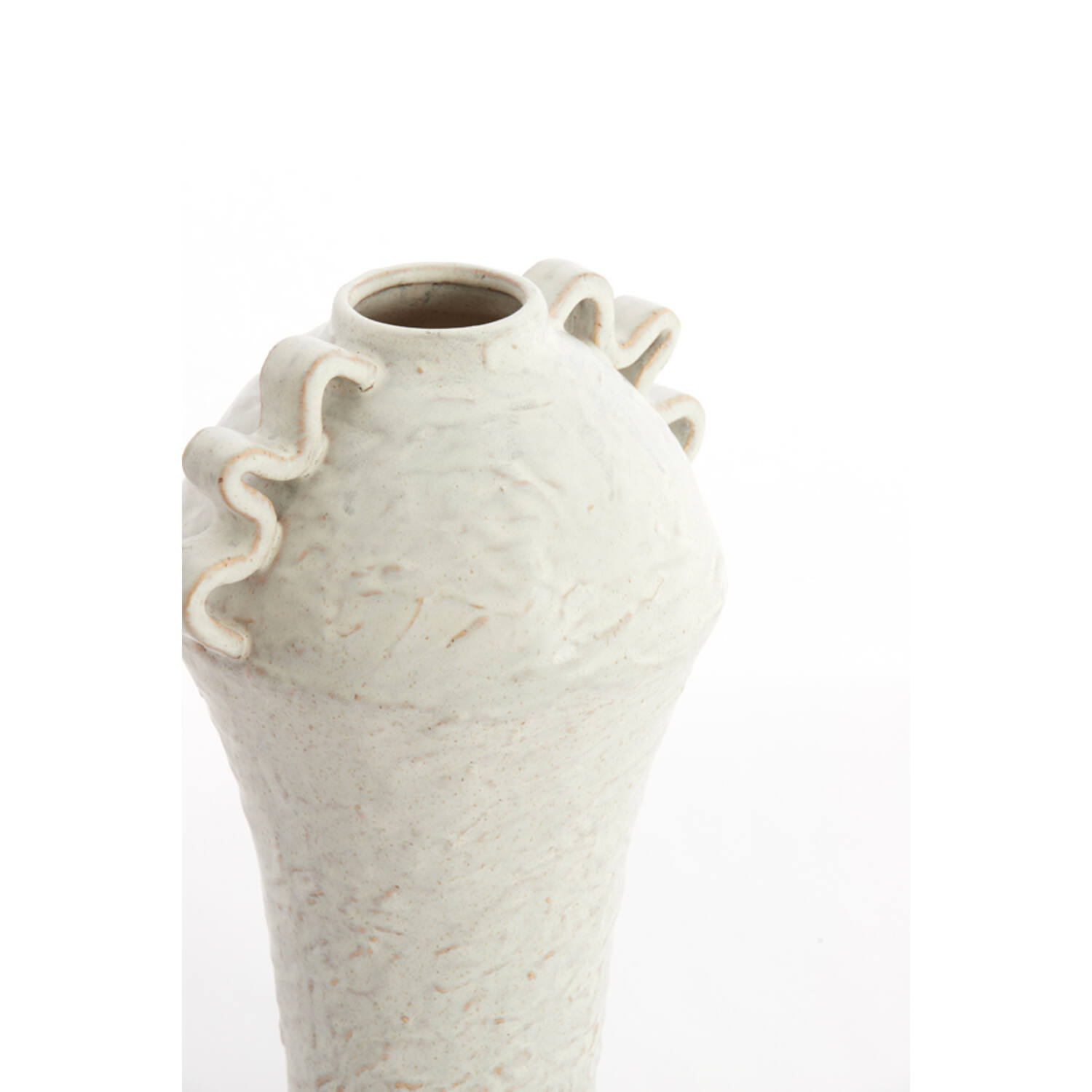 Vase deco 25x20x35 cm VOLCA ceramics cream