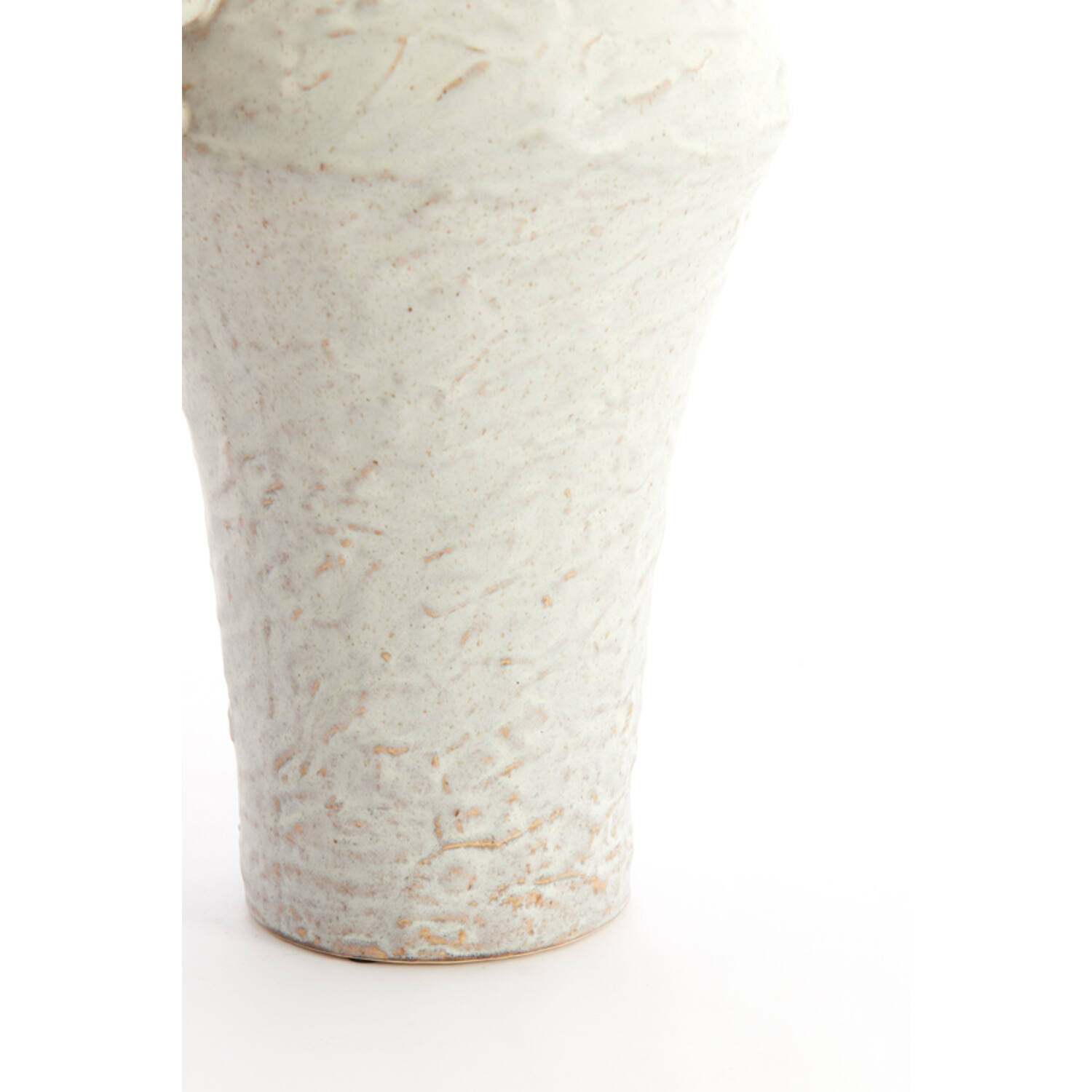Vase deco 25x20x35 cm VOLCA ceramics cream