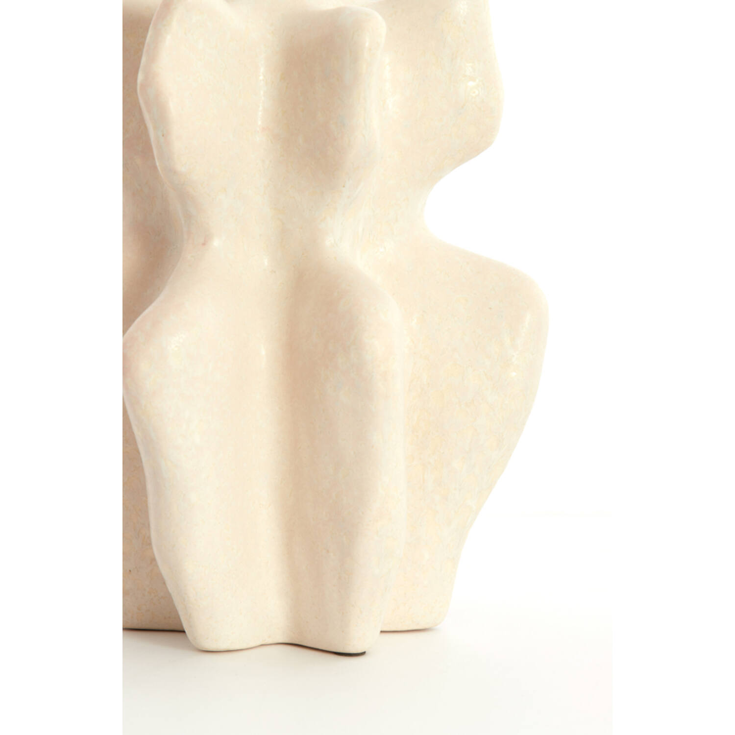 Vaas deco 17,5x16x23,5 cm NARA keramiek crème
