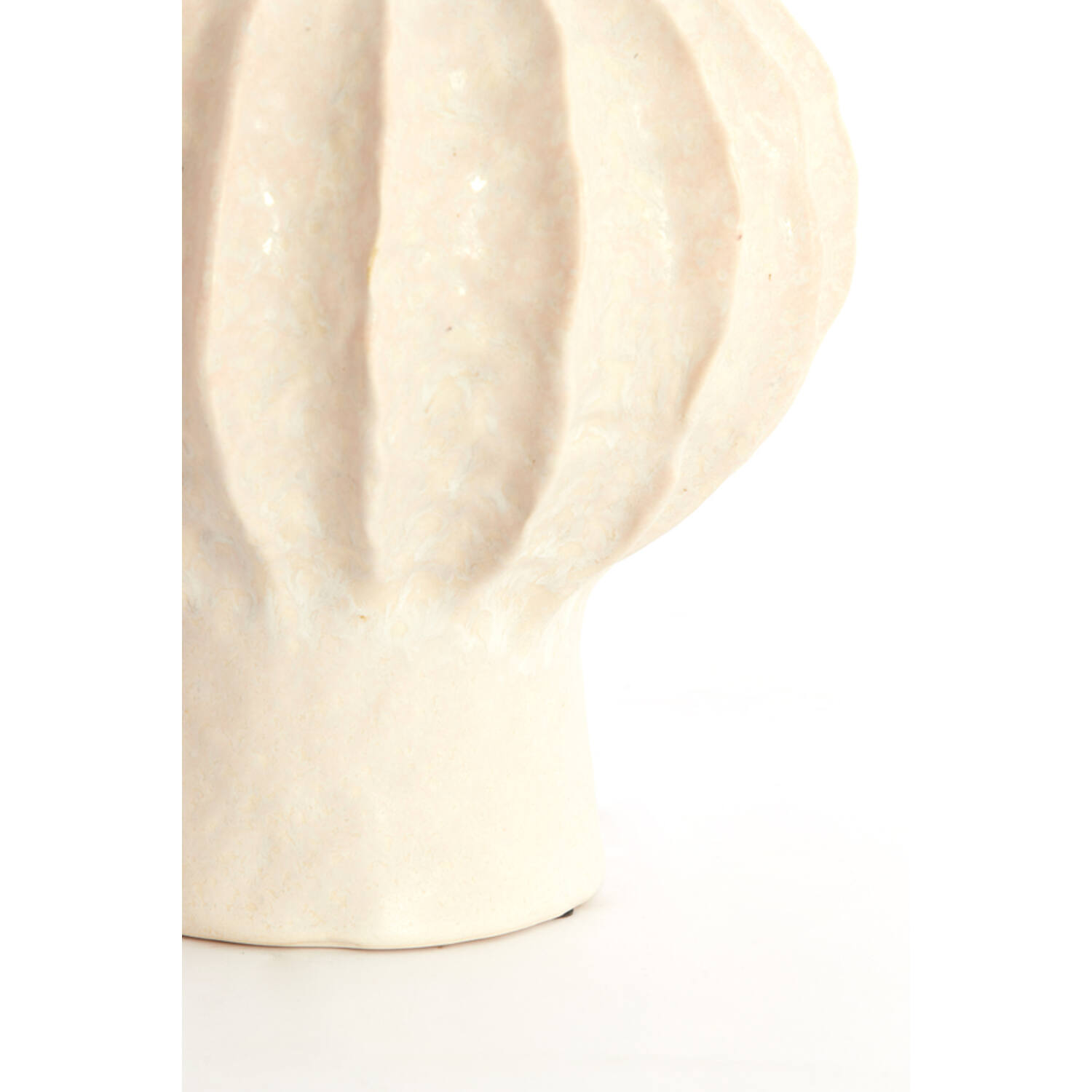 Vaas deco Ø20x24 cm HAKONE keramiek crème