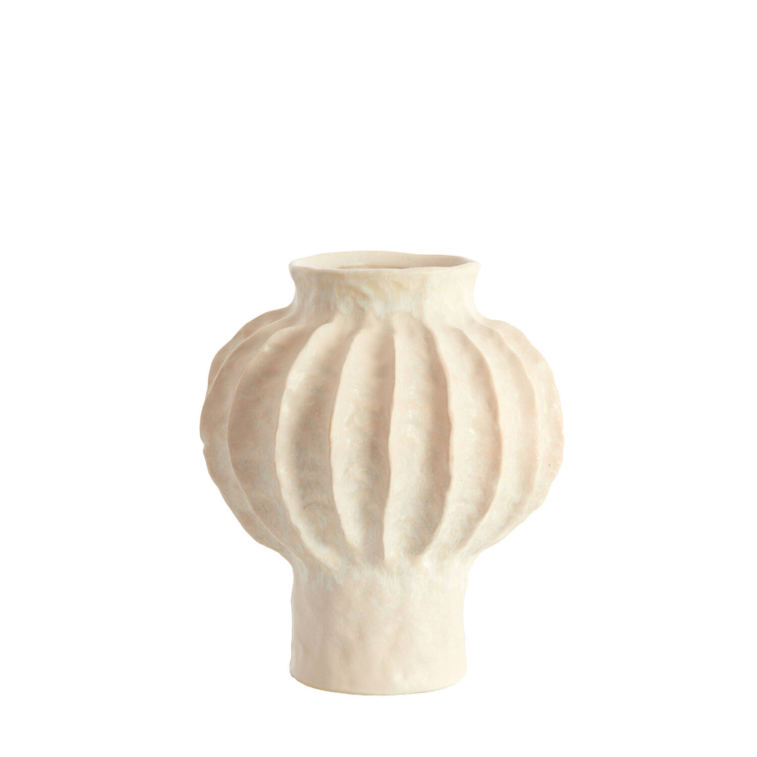 Vaas deco Ø24x28,5 cm HAKONE keramiek crème