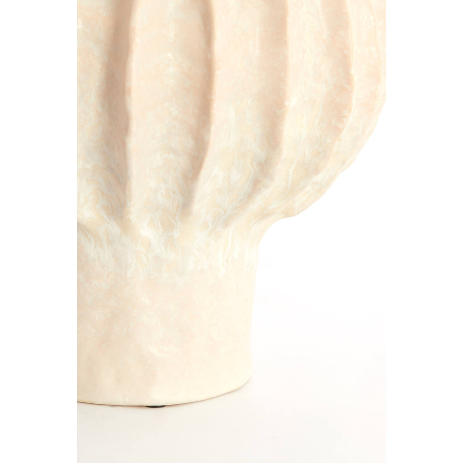 Vaas deco Ø24x28,5 cm HAKONE keramiek crème