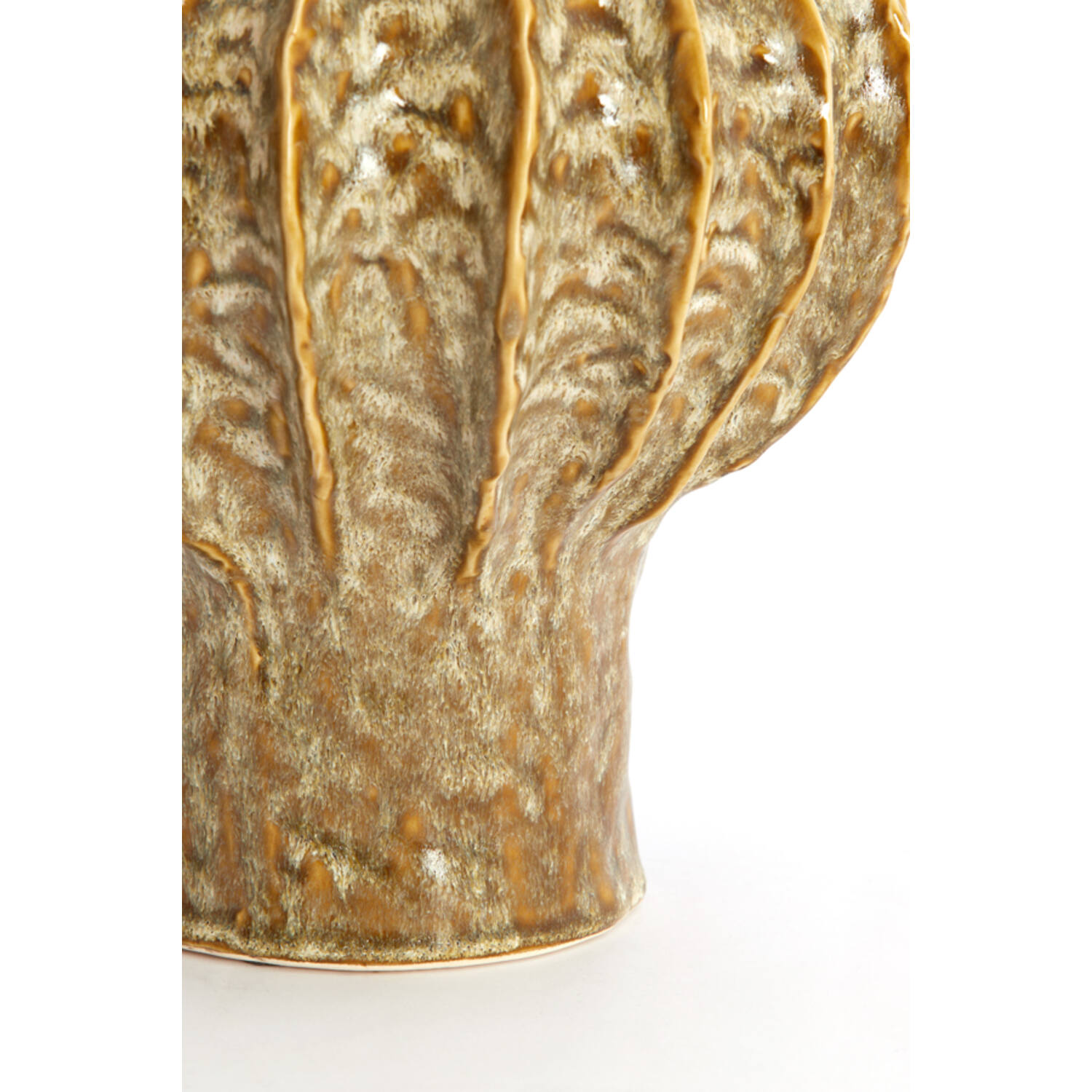 Vase deco Ø24x28,5 cm HAKONE ceramics olive green
