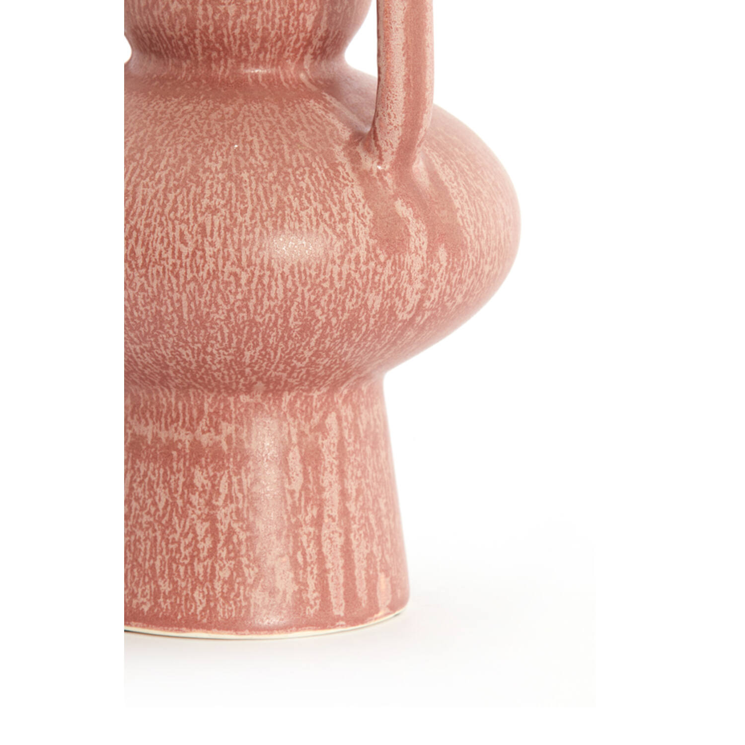 Vase deco Ø11x21 cm OTARU ceramics coral-red