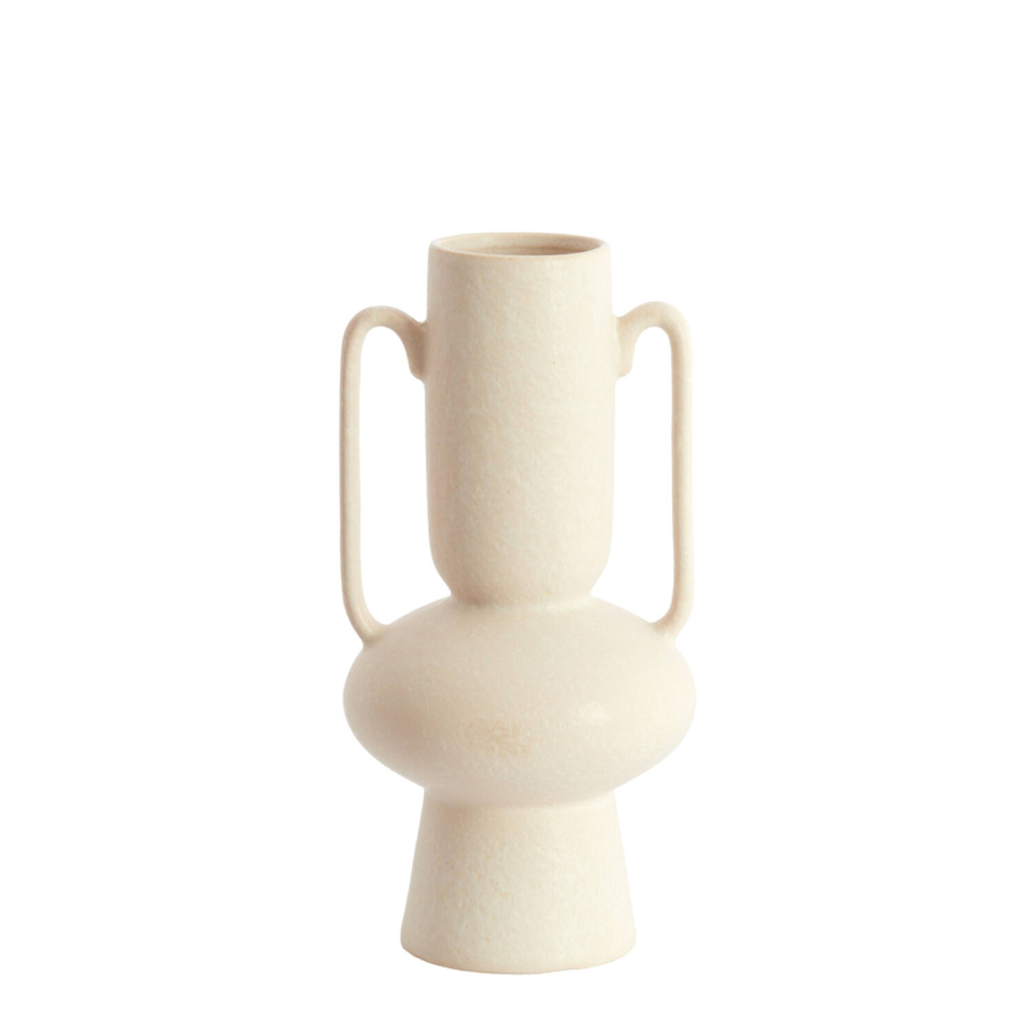 Vaas deco Ø20x40 cm OTARU keramiek crème