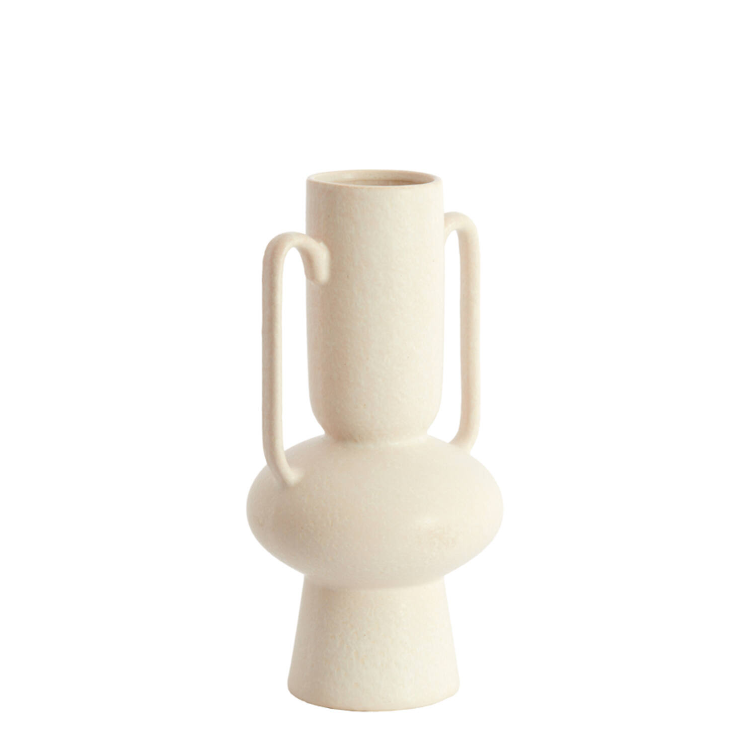 Vaas deco Ø20x40 cm OTARU keramiek crème