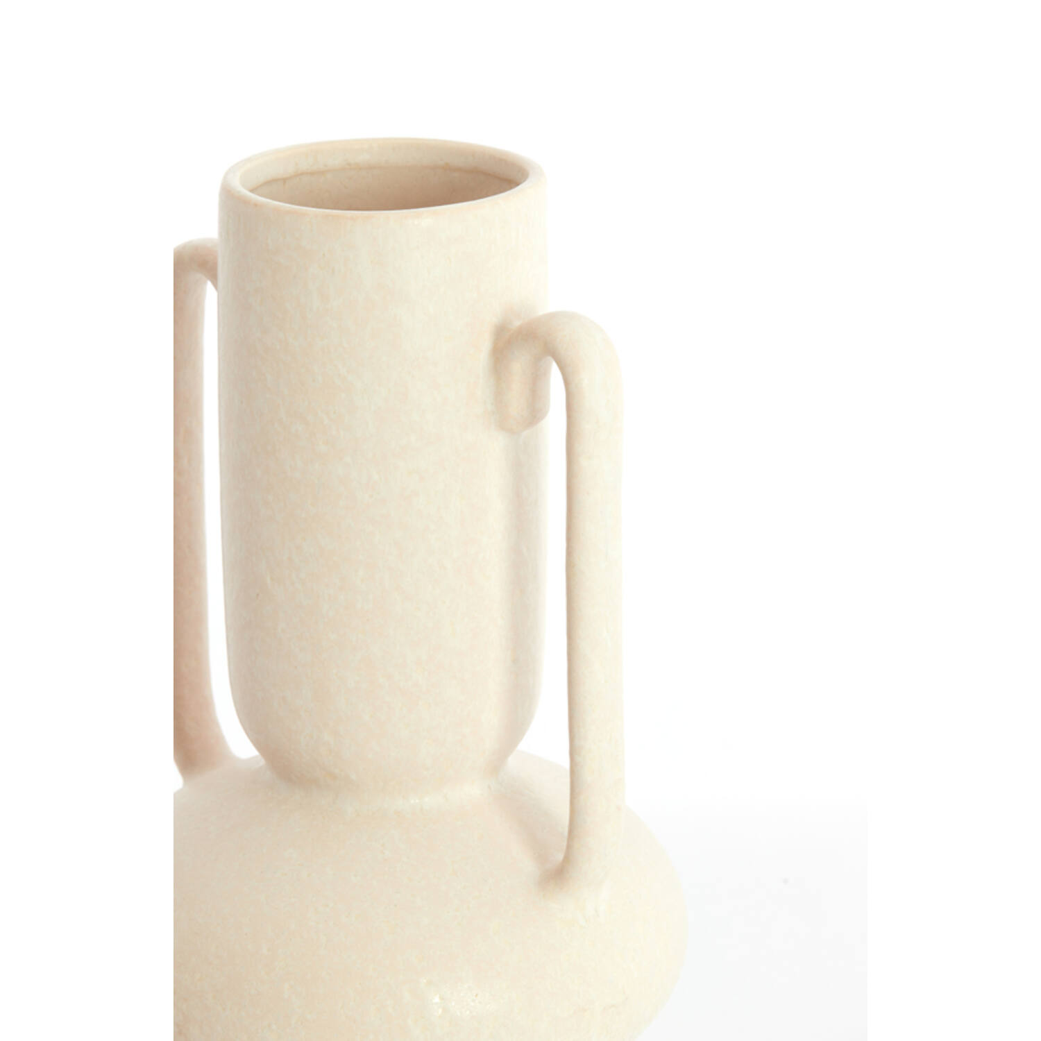 Vaas deco Ø20x40 cm OTARU keramiek crème