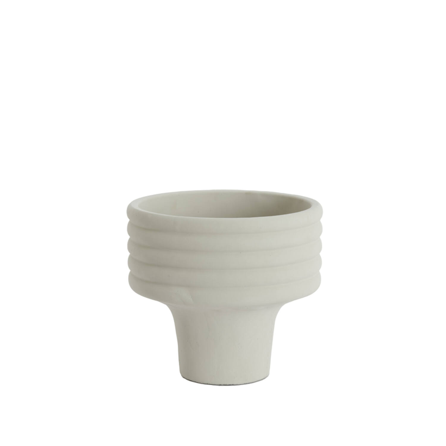 Vaas deco Ø30x27 cm SYLVA keramiek crème