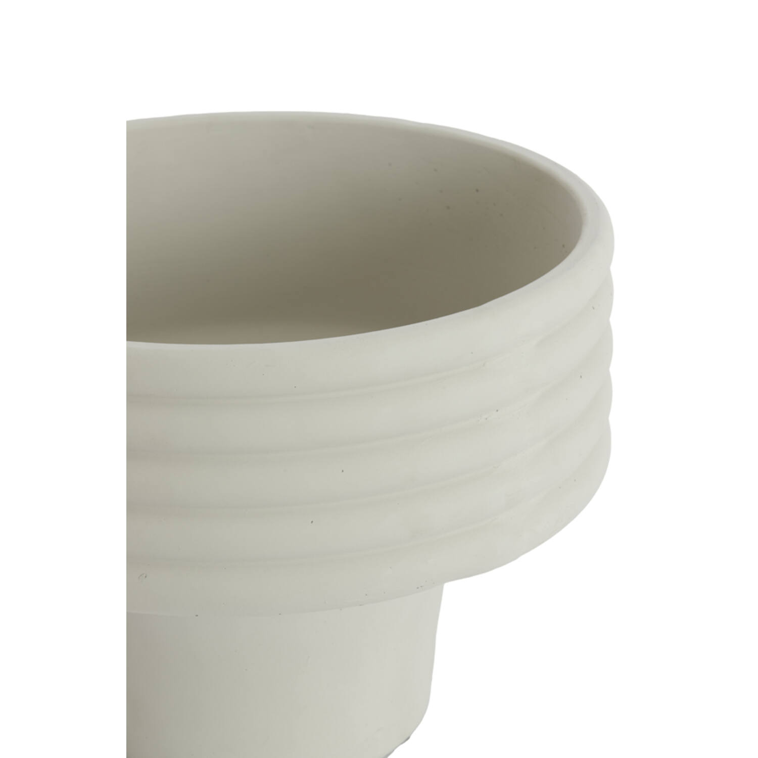 Vaas deco Ø40x30 cm SYLVA keramiek crème