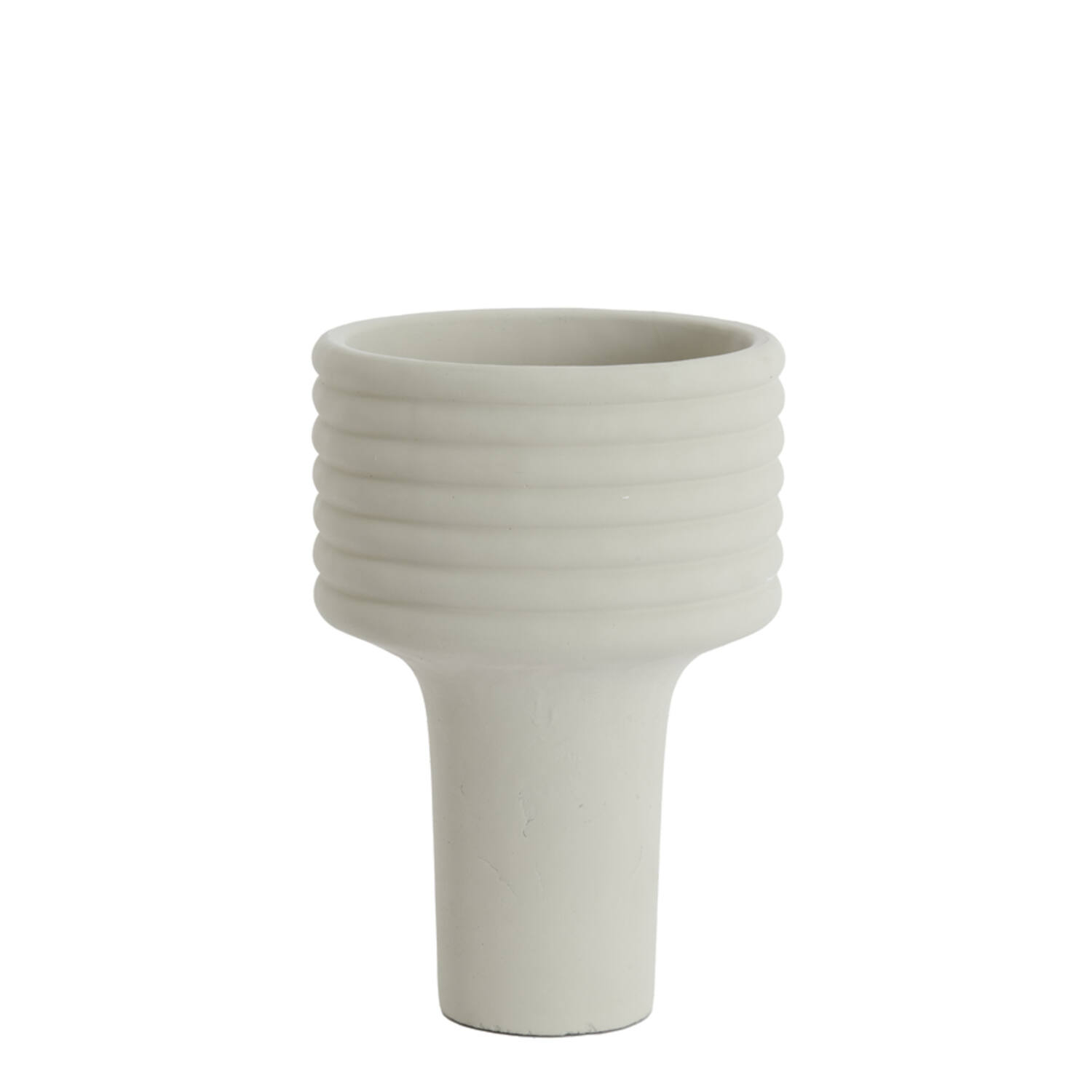 Vaas deco Ø24x35 cm SYLVA keramiek crème