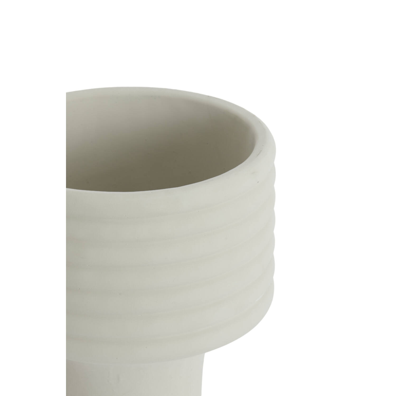 Vaas deco Ø24x35 cm SYLVA keramiek crème