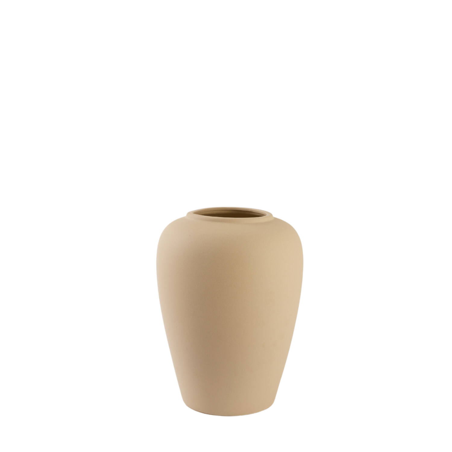 Vase deco Ø40x52 cm VALERIA ceramics matt beige