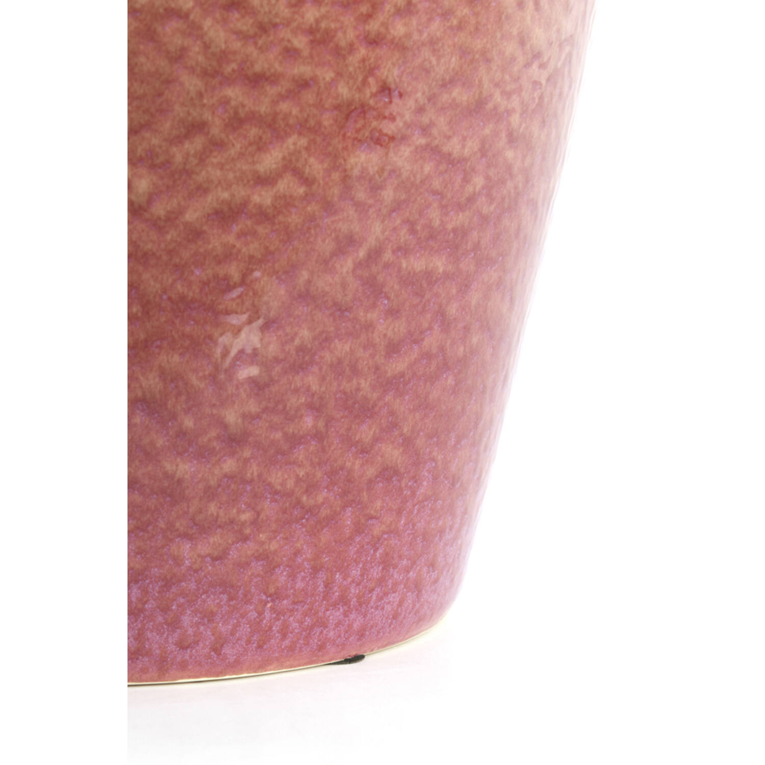 Vase deco Ø40x52 cm VALERIA ceramics dark pink