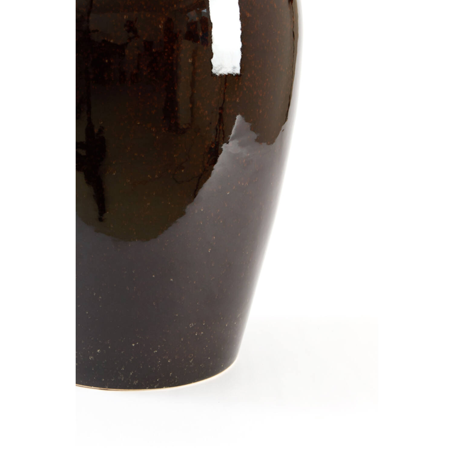 Vase deco Ø50x64 cm VALERIA ceramics dark brown