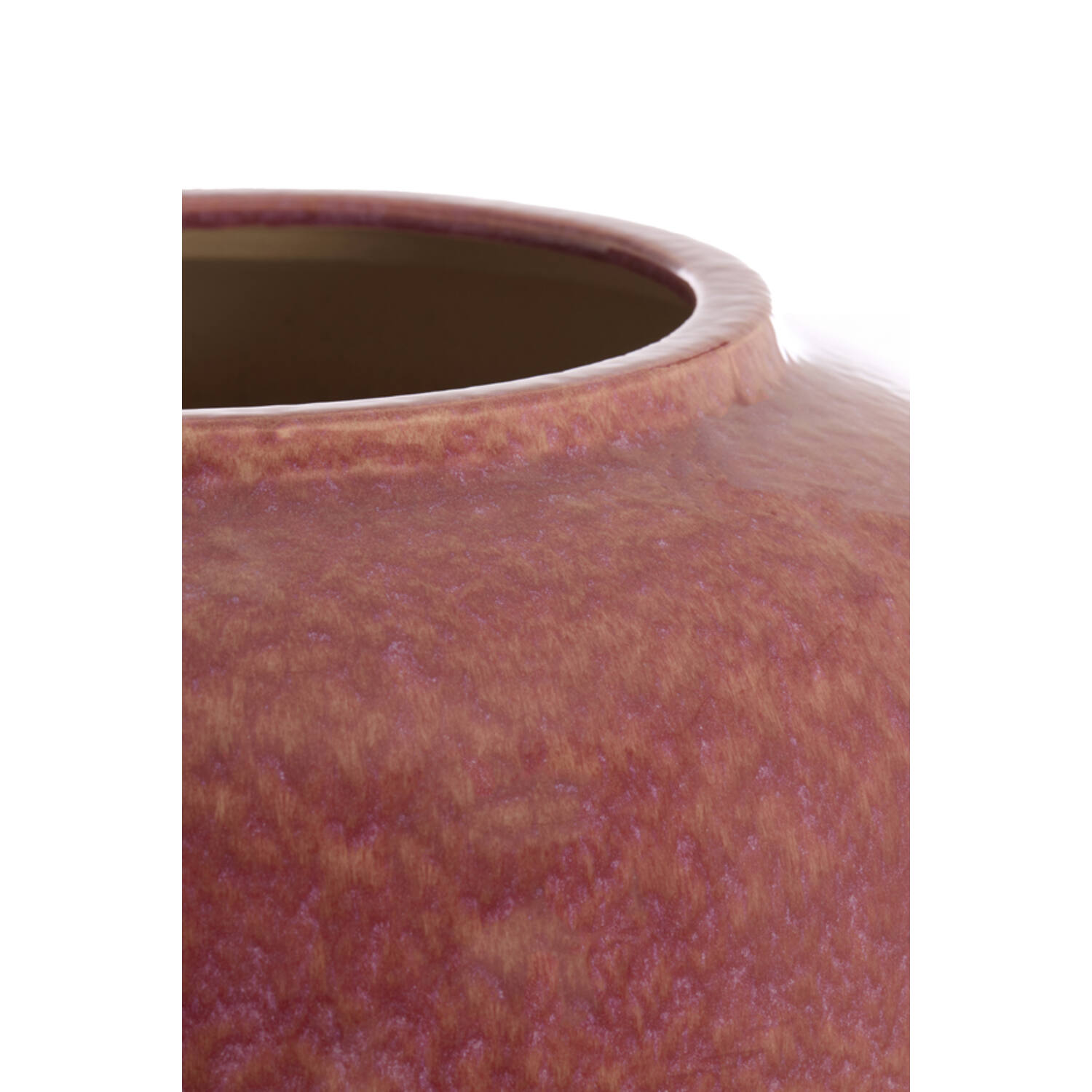Vase deco Ø50x64 cm VALERIA ceramics dark pink