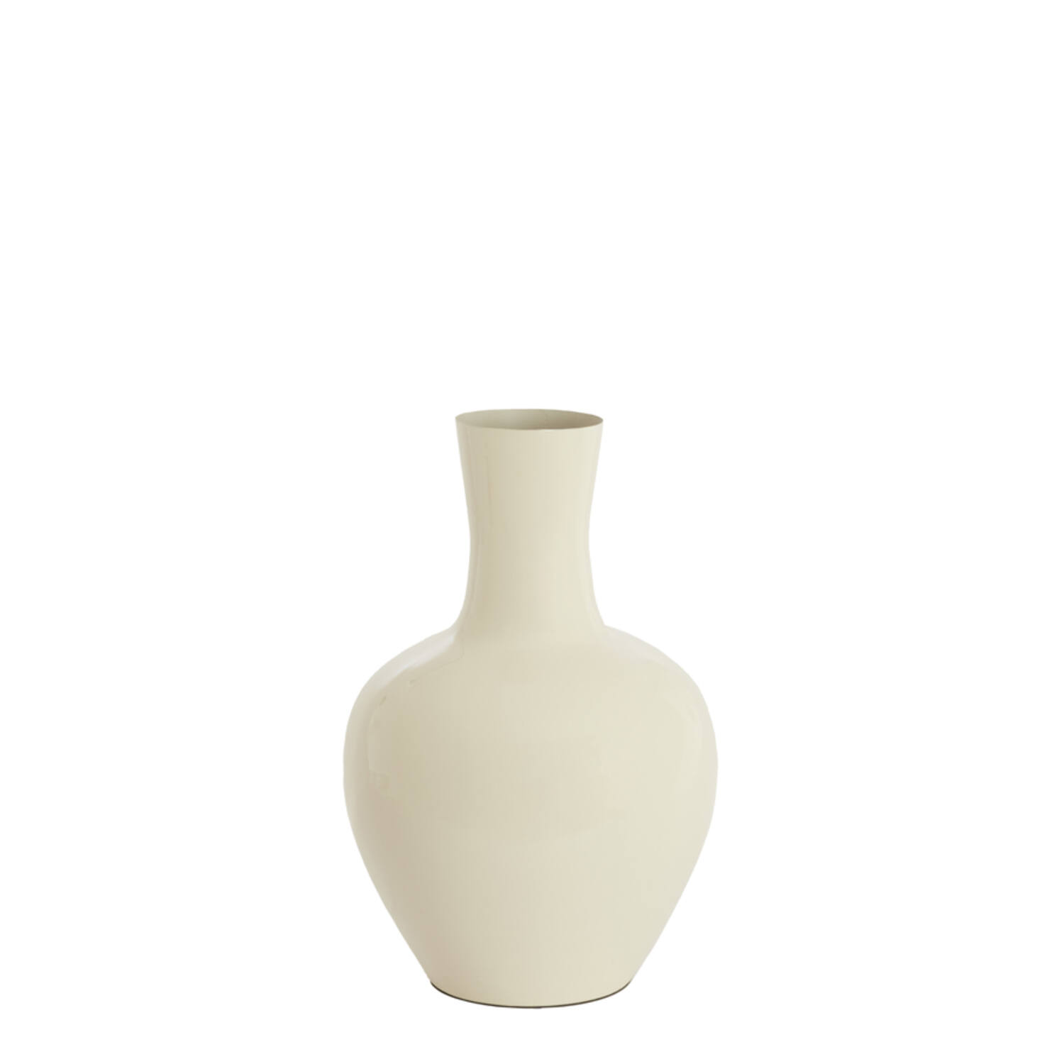 Vase deco Ø33x50 cm NANA shiny cream
