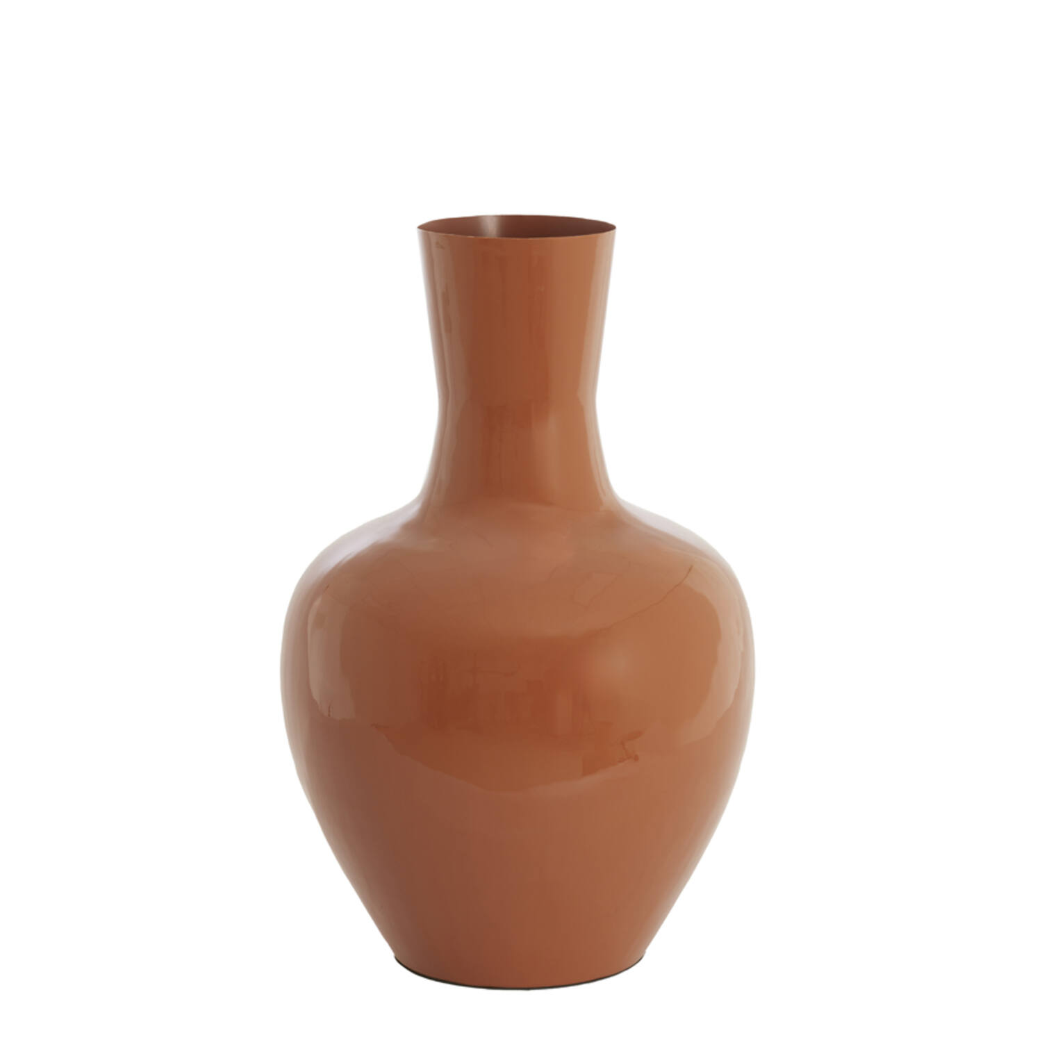 Vase deco Ø44x69 cm NANA shiny dark orange