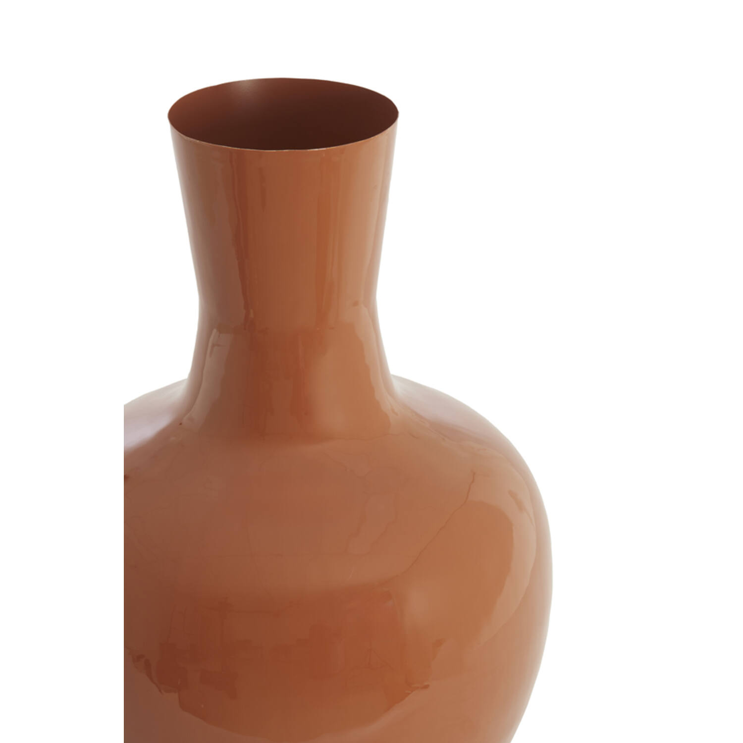 Vase deco Ø44x69 cm NANA shiny dark orange