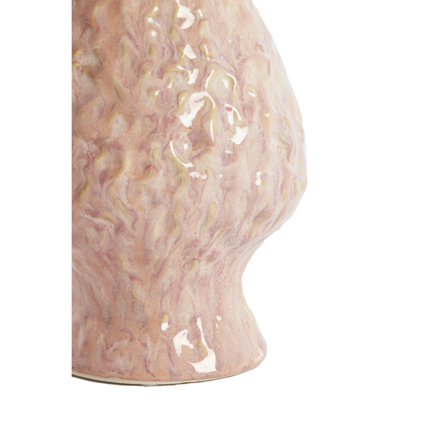 Vase deco Ø18x22,5 cm MUNNAR ceramics coral