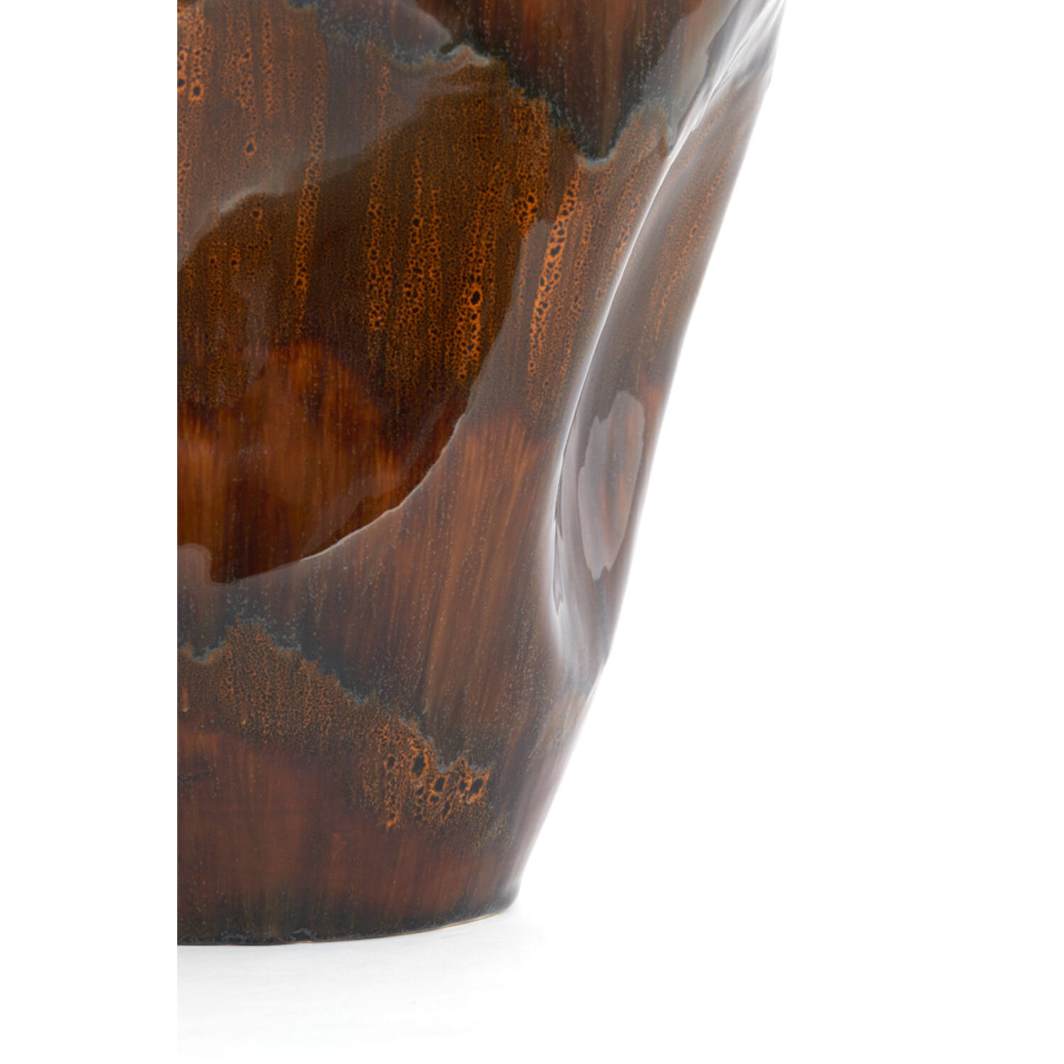 Vase deco Ø39x53 cm AZURA ceramics dark brown