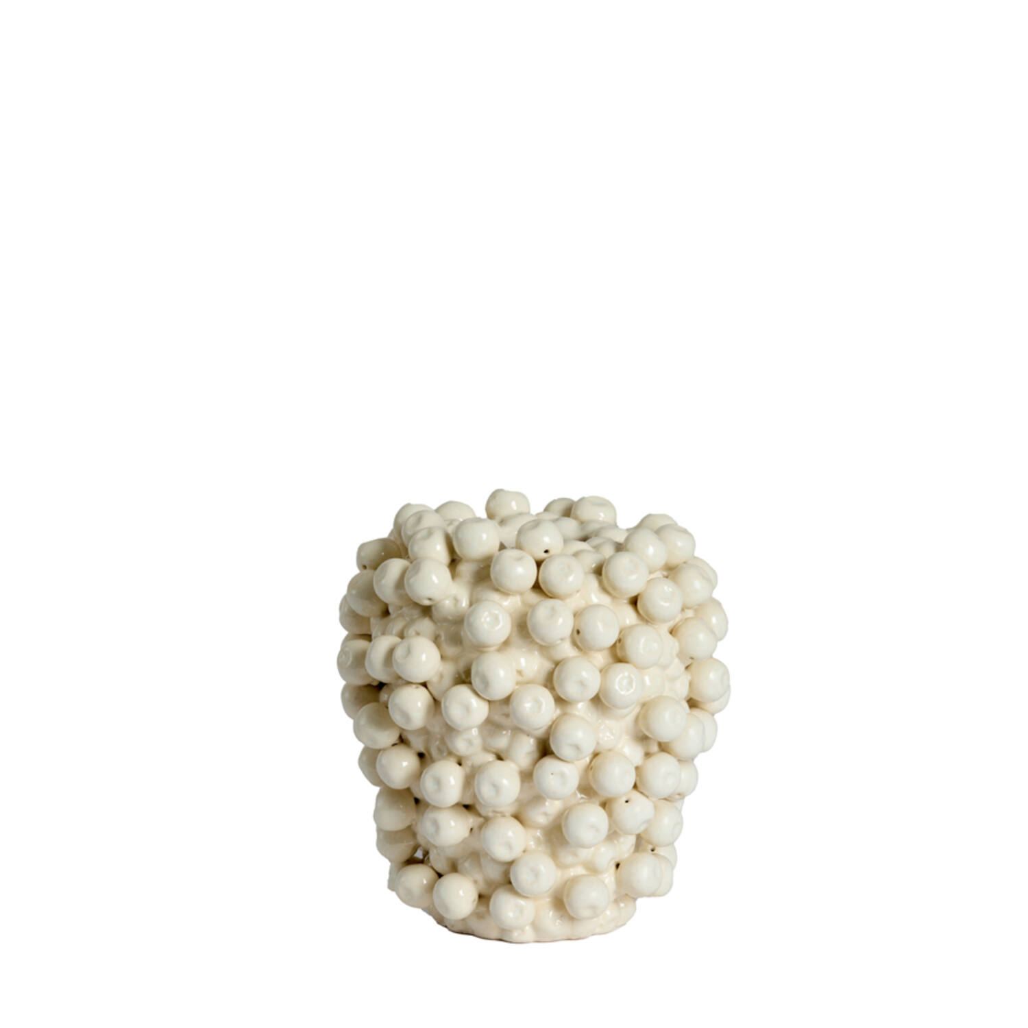 Vase deco Ø20x22,5 cm BERRIES ceramics cream