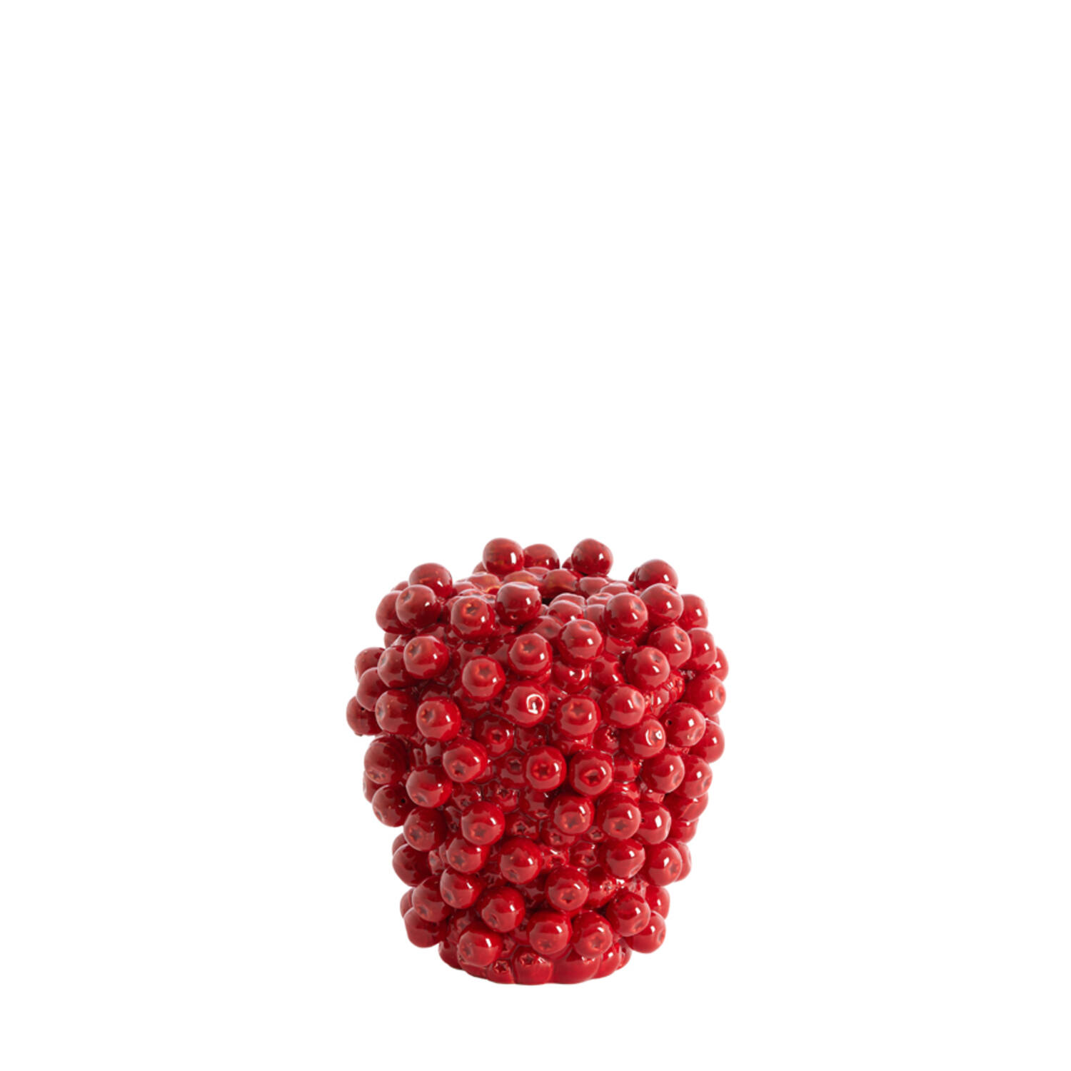 Vase deco Ø20x22,5 cm BERRIES ceramics red
