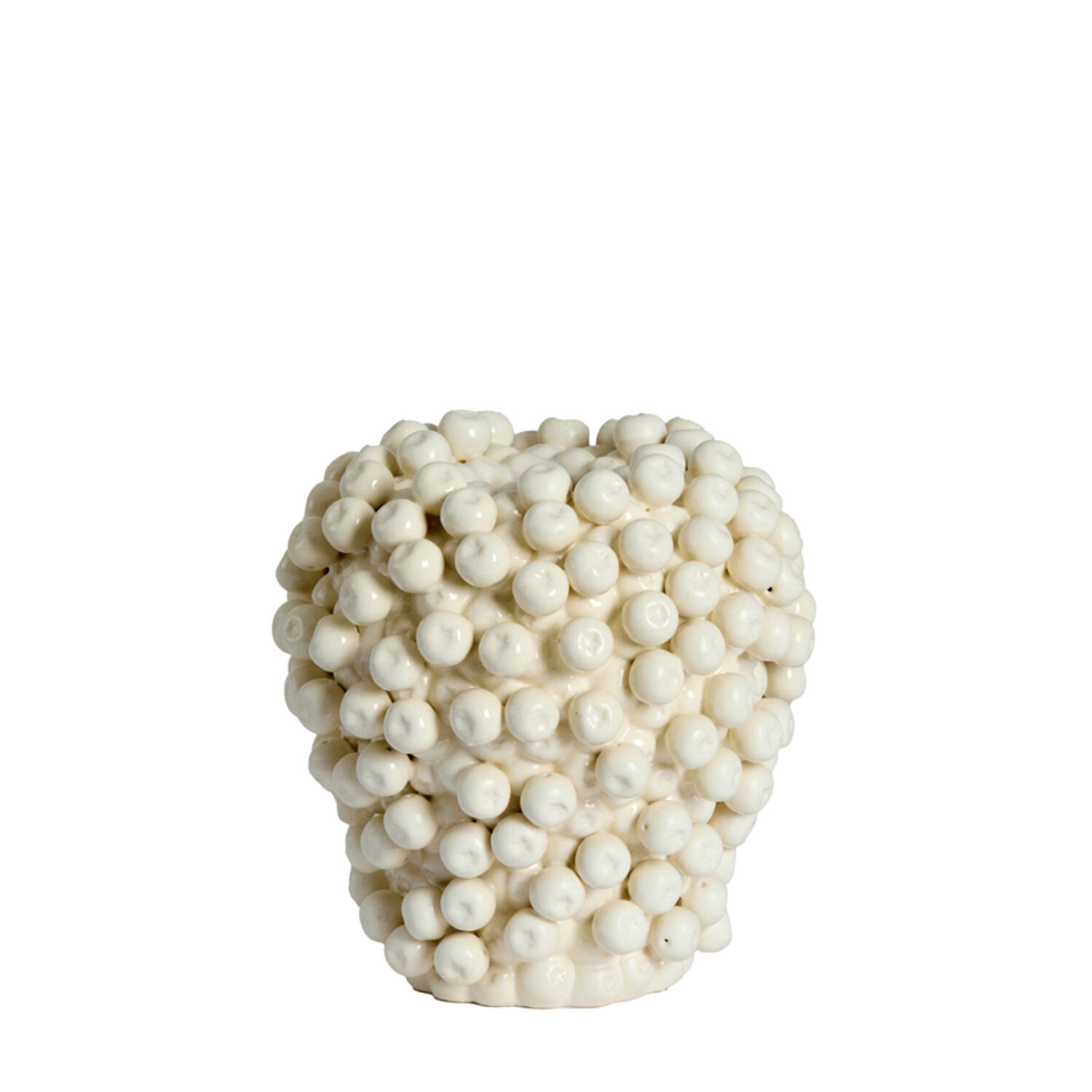 Vase deco Ø25,5x27 cm BERRIES ceramics cream