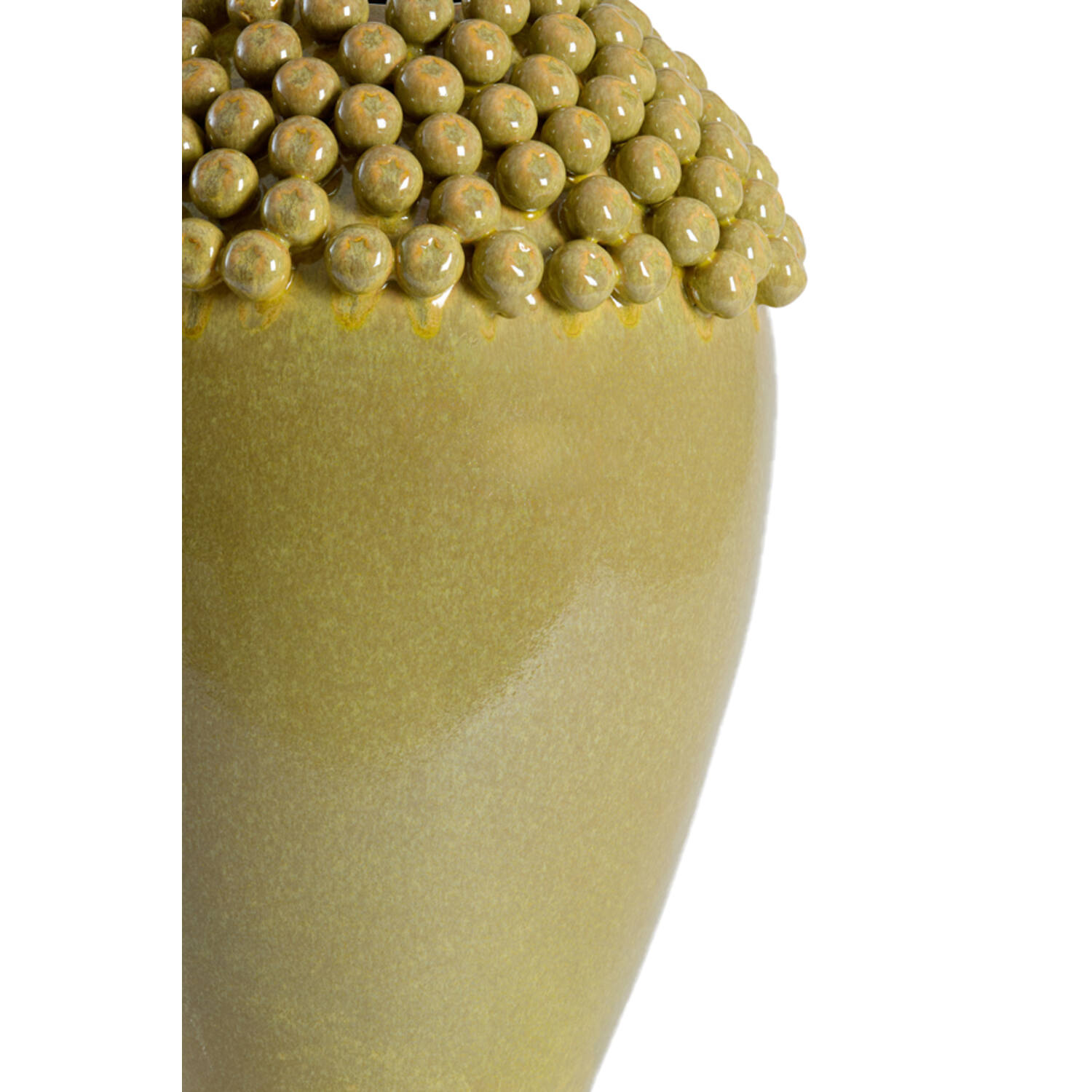 Vase deco Ø39,5x57 cm LOVRO ceramics olive green-brown