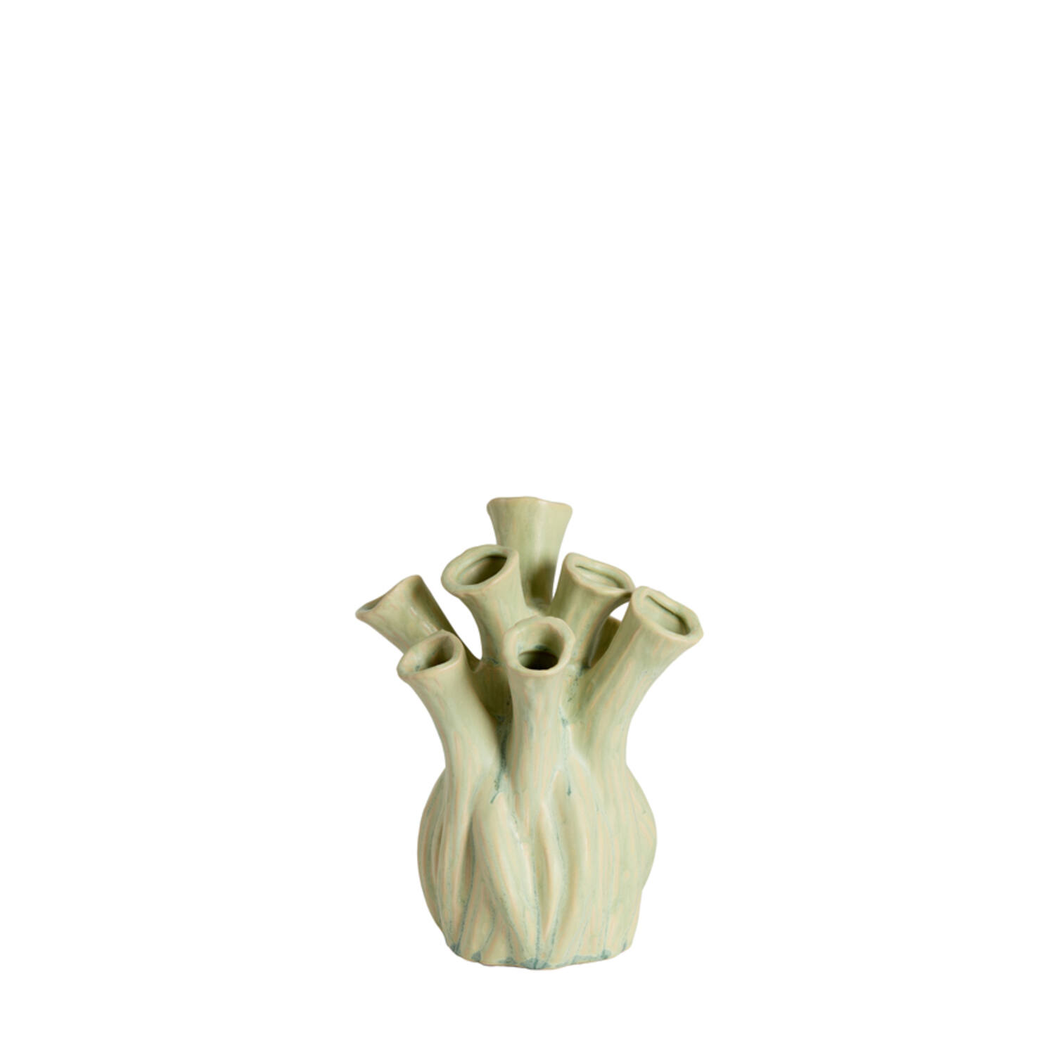 Vase deco Ø17,5x20 cm LYSET ceramics light green