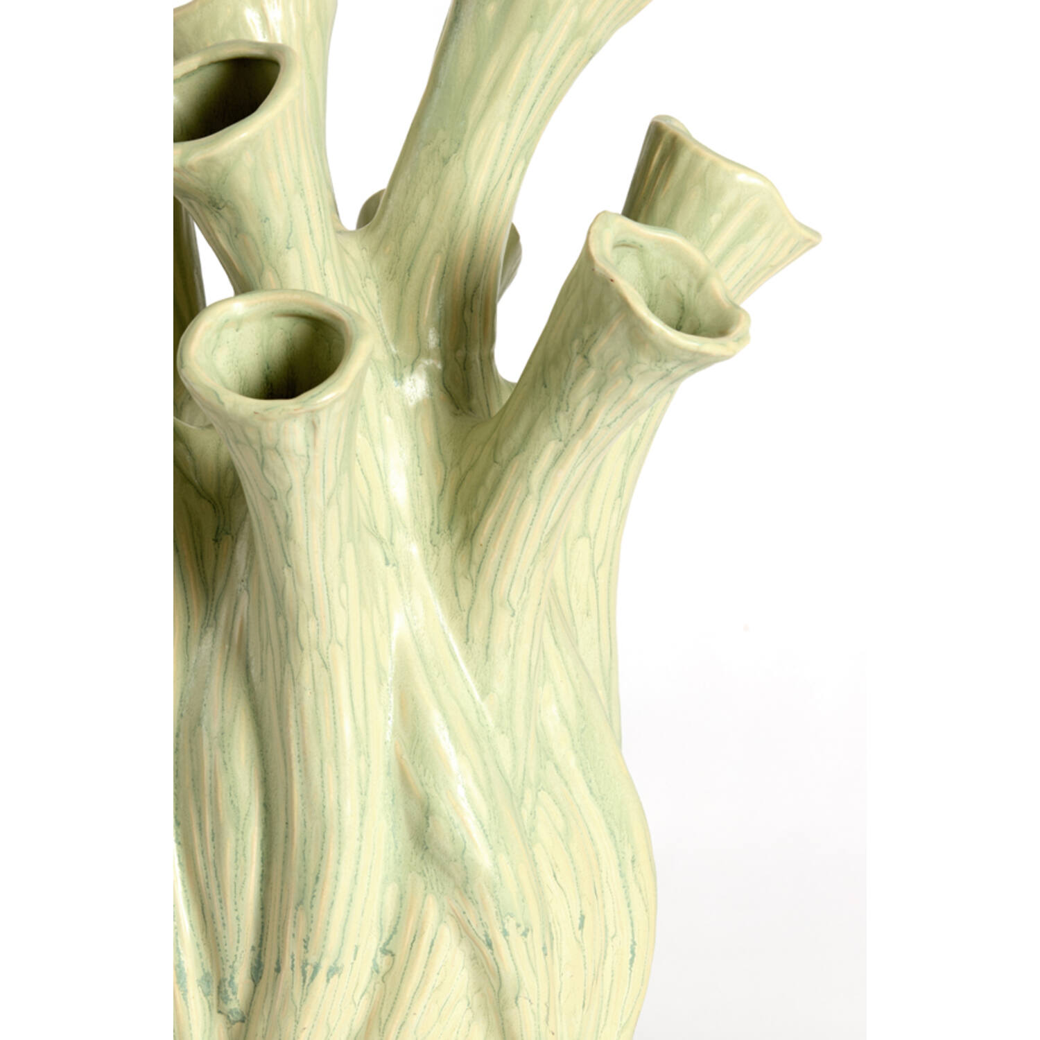 Vase deco Ø17,5x20 cm LYSET ceramics light green