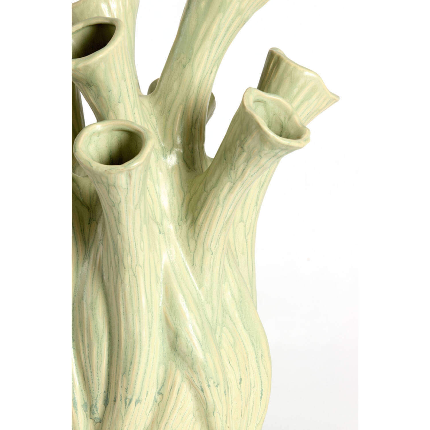 Vase deco Ø28,5x34,5 cm LYSET ceramics light green