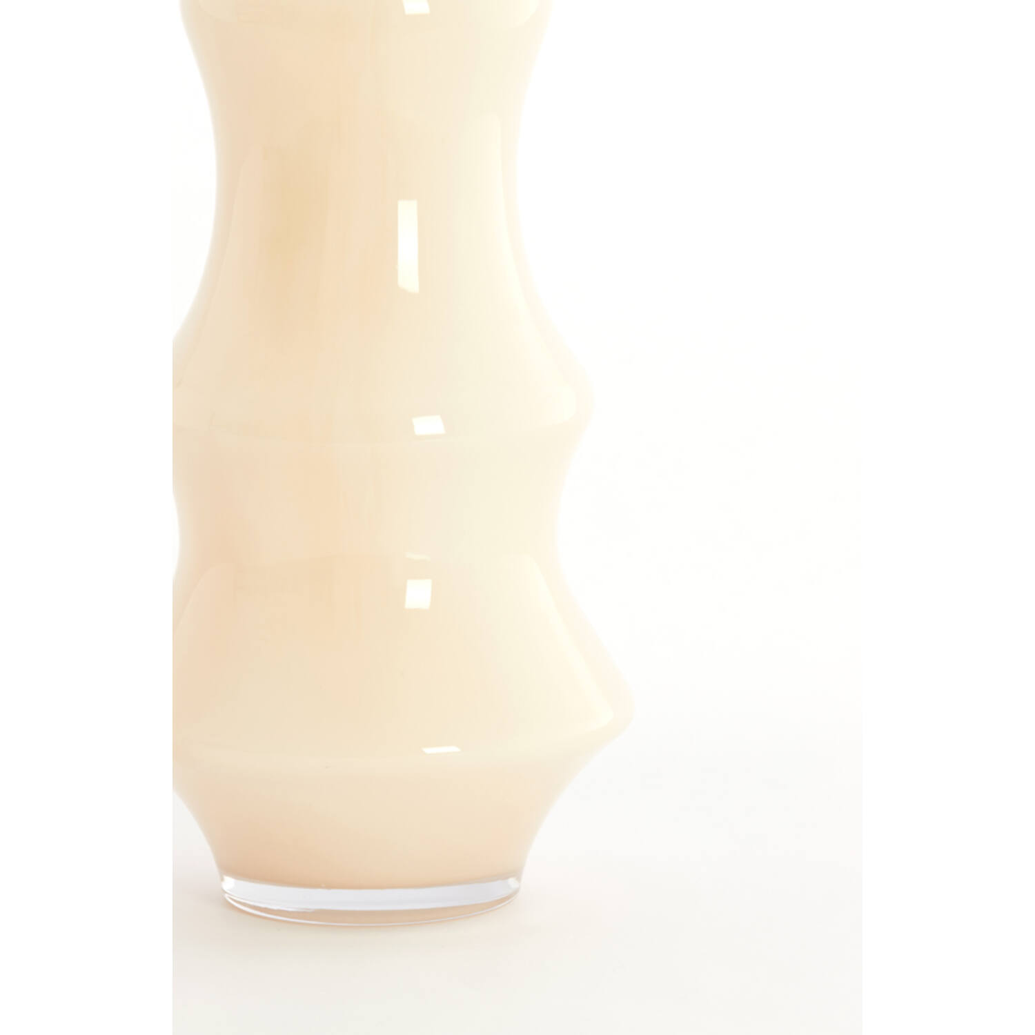 Vaas Ø15x40 cm FIORENZA glas crème