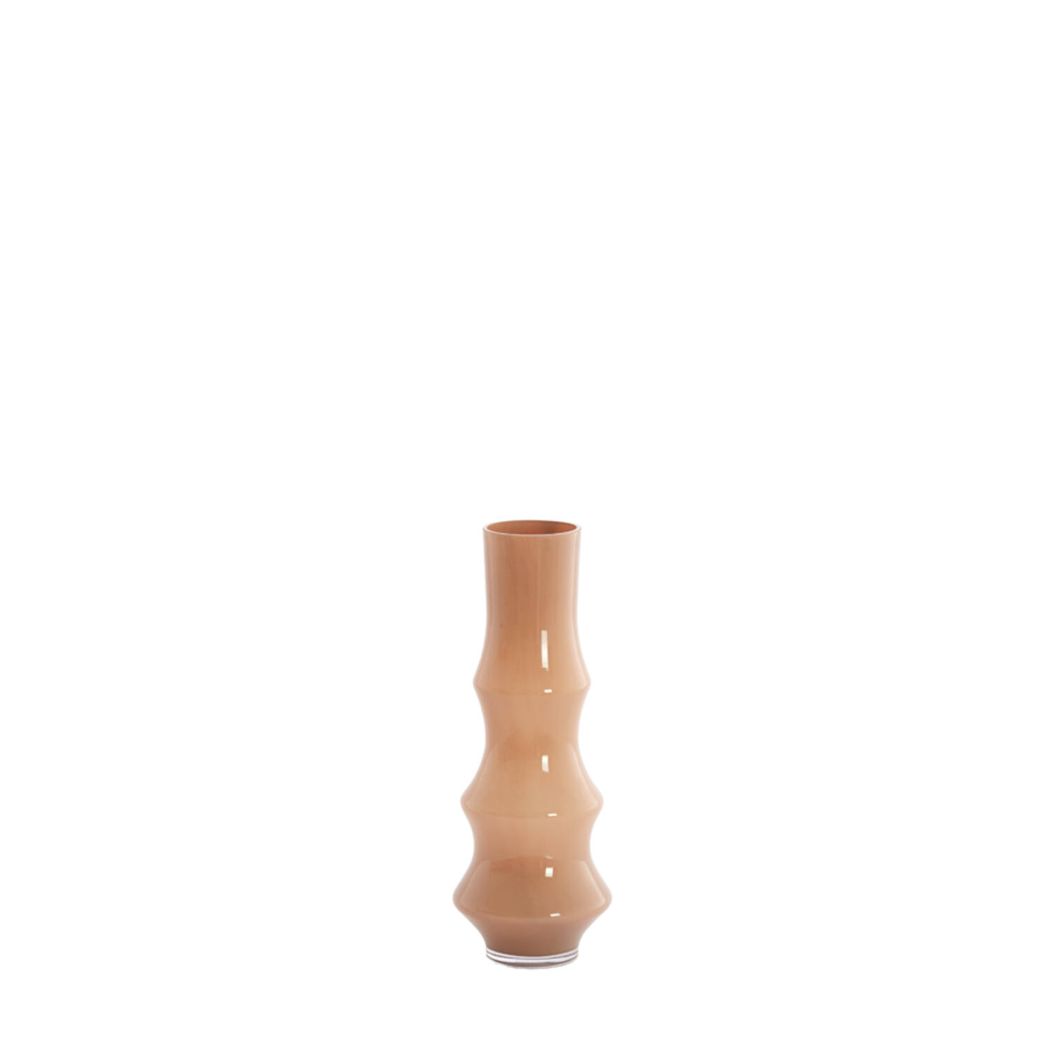 Vase Ø15x40 cm FIORENZA glass caramel