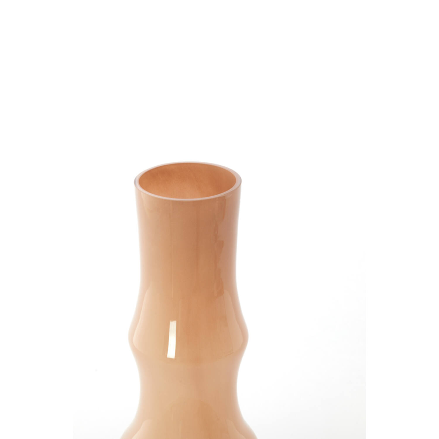 Vase Ø15x40 cm FIORENZA glass caramel