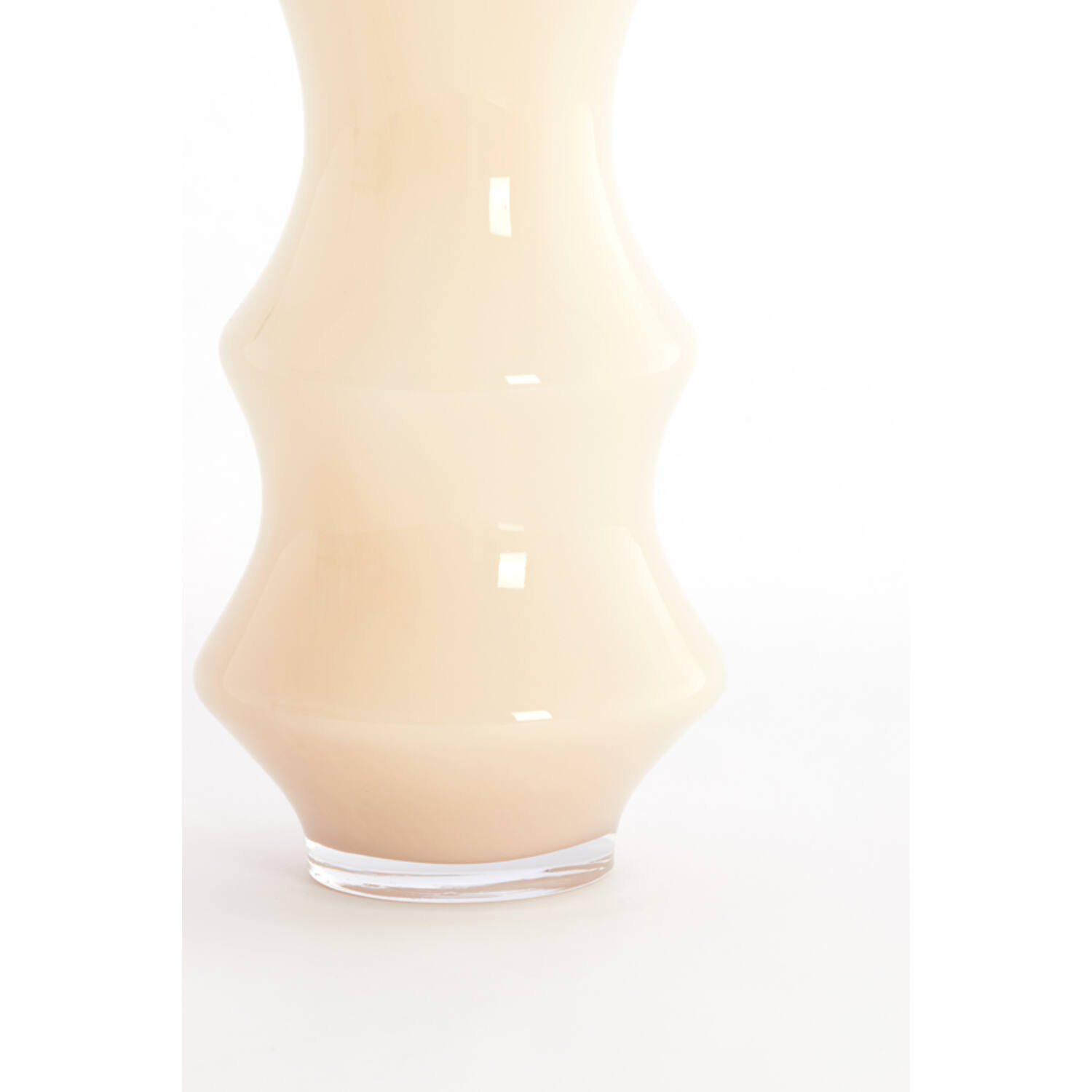 Vaas Ø19x50 cm FIORENZA glas crème