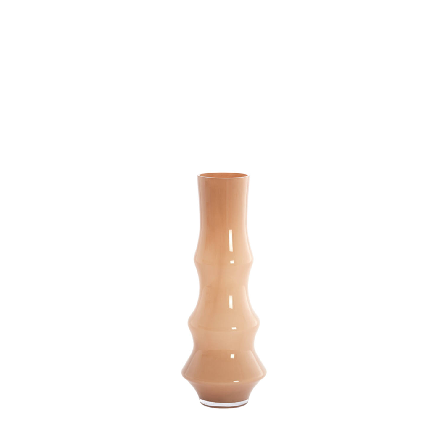 Vaas Ø19x50 cm FIORENZA glas karamel