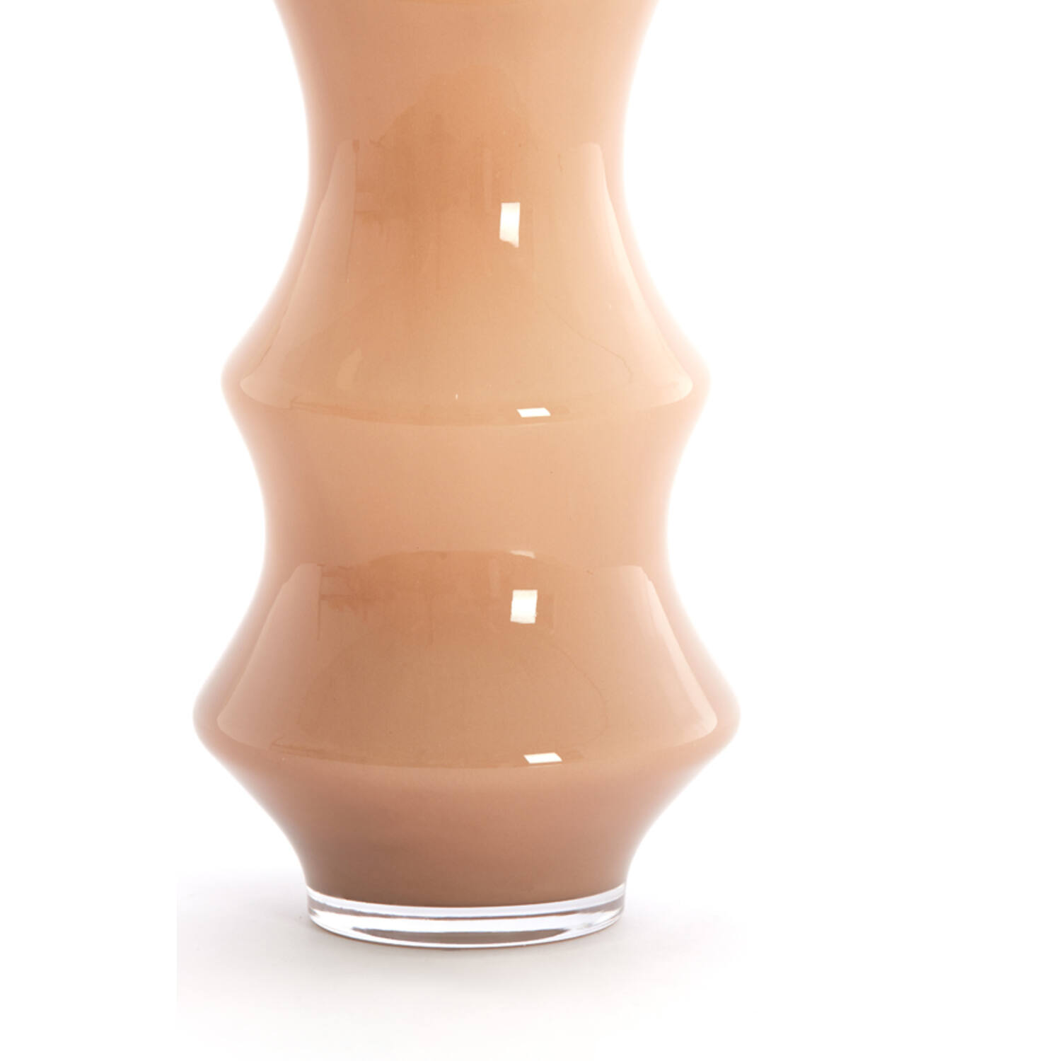 Vaas Ø19x50 cm FIORENZA glas karamel