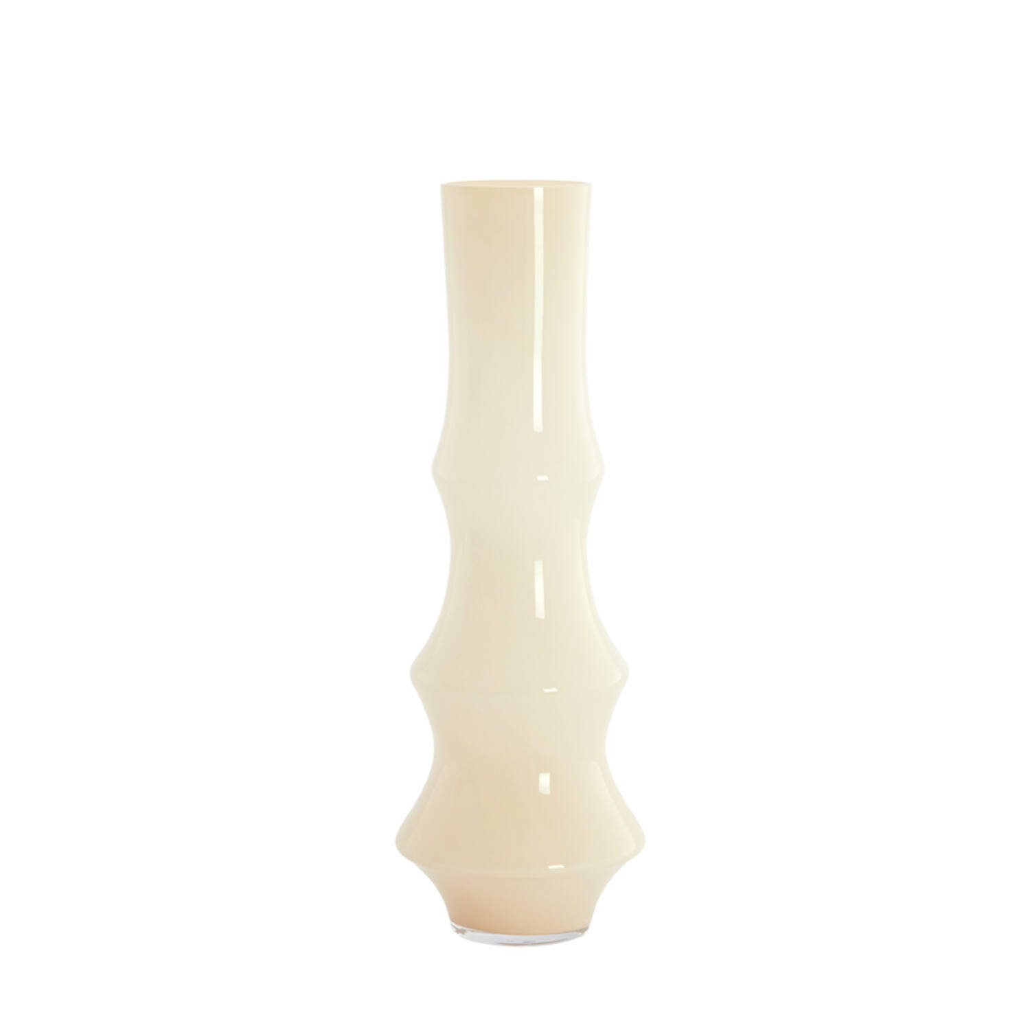 Vaas Ø23,5x70 cm FIORENZA glas crème