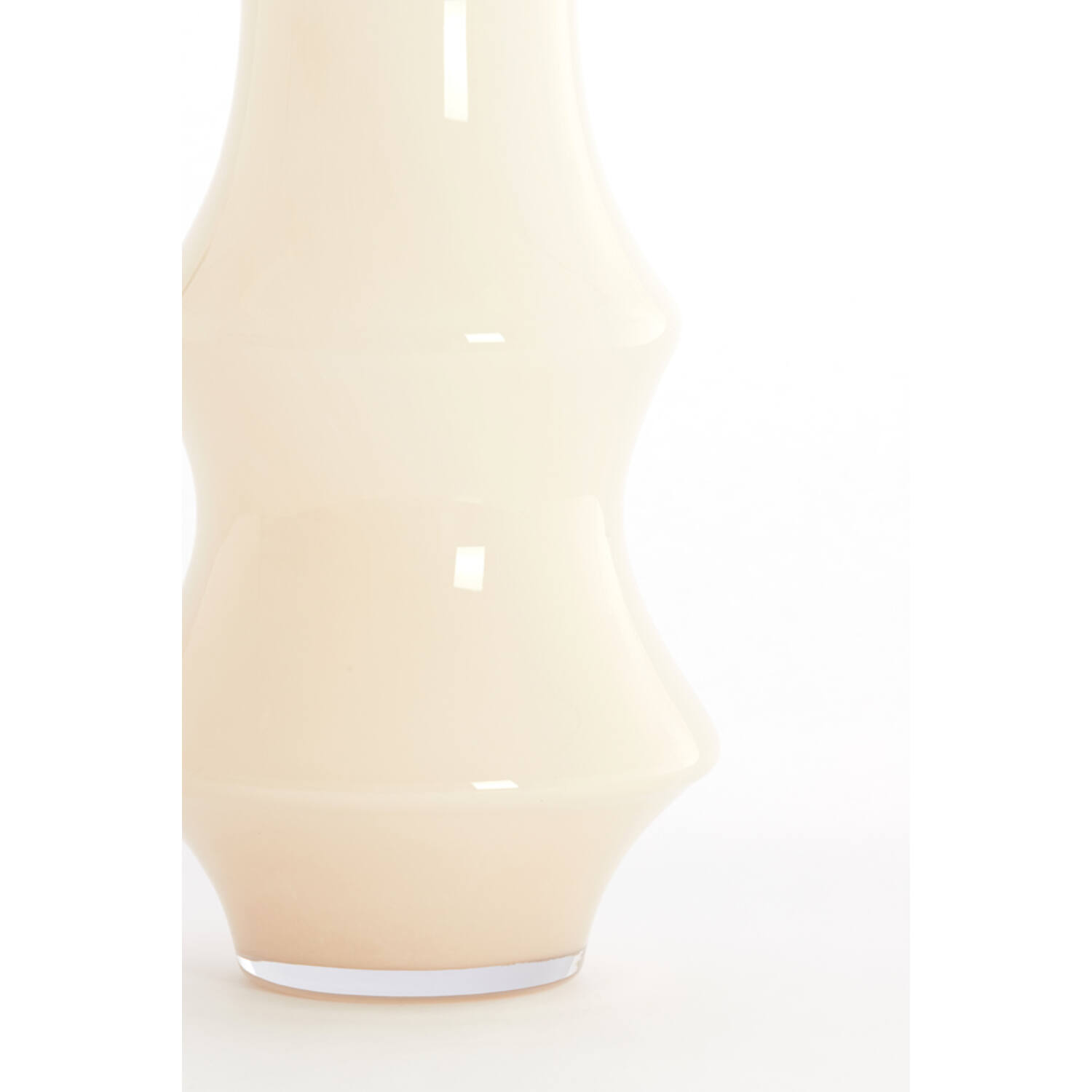 Vaas Ø23,5x70 cm FIORENZA glas crème