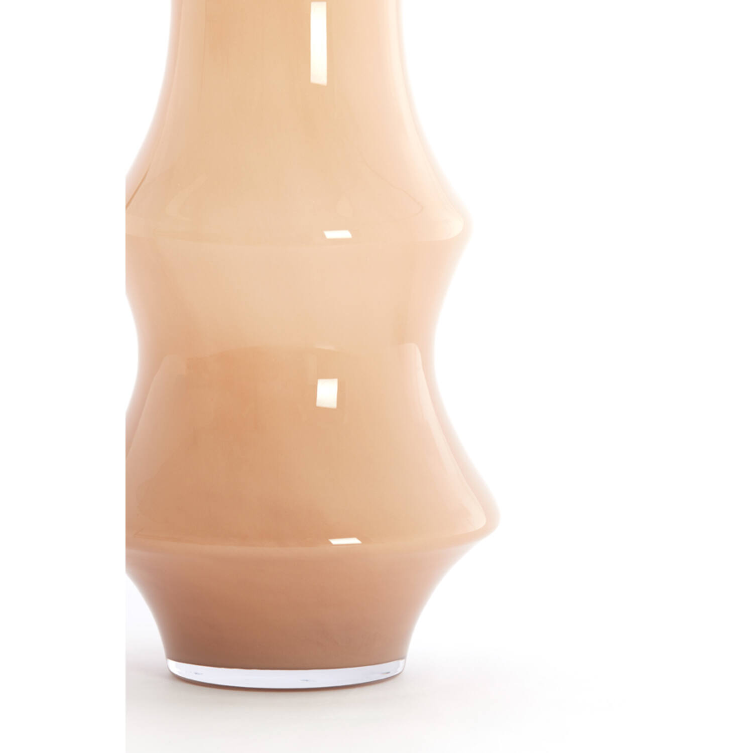 Vase Ø23,5x70 cm FIORENZA glass caramel