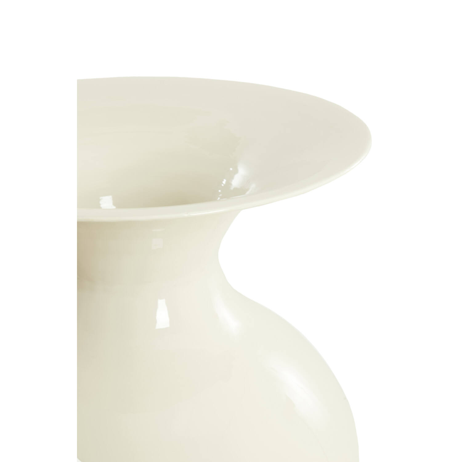 Vase deco Ø68x100 cm BOLULLA shiny cream