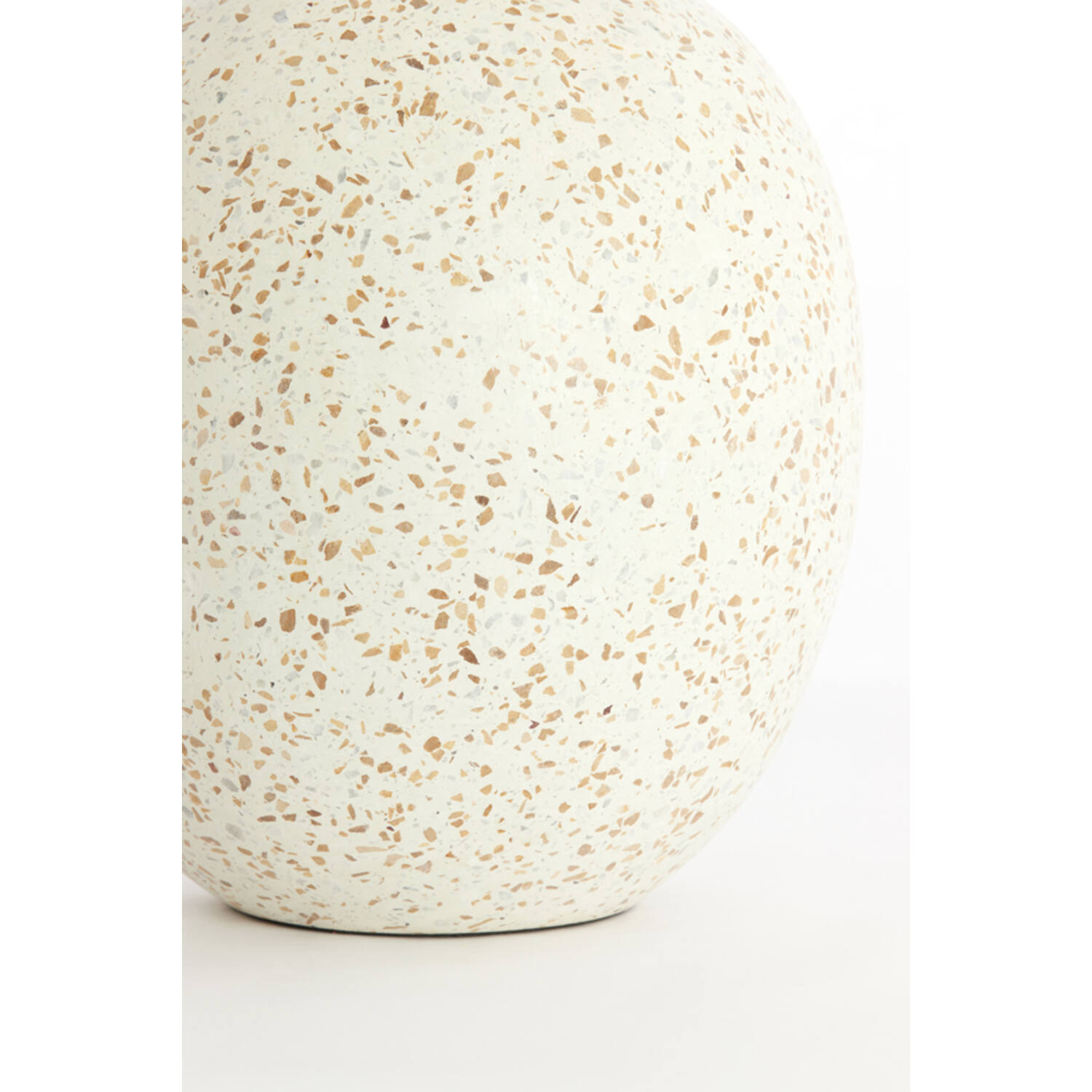 Vaas deco Ø28x34 cm ORXETA terrazzo crème