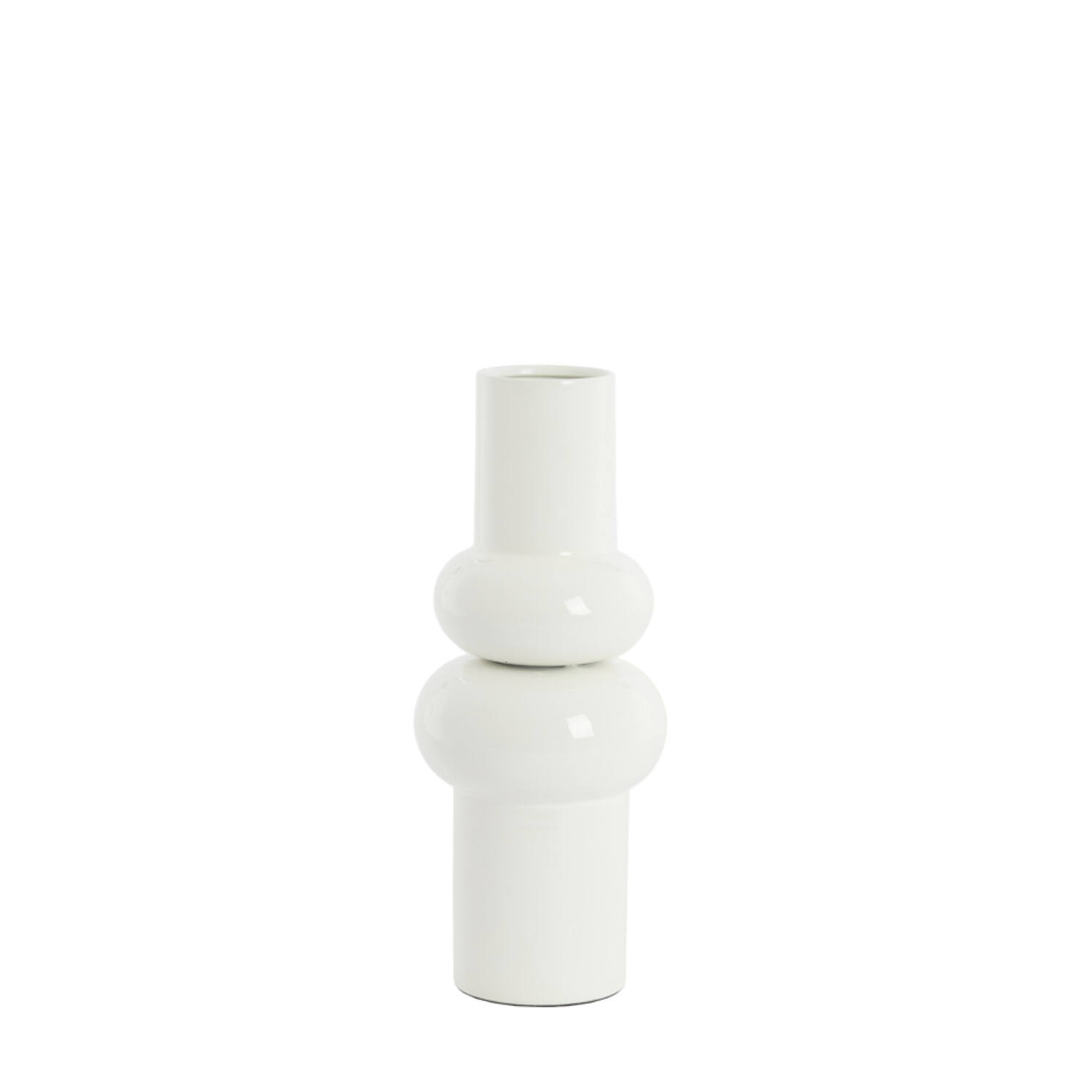 Vase deco Ø15x36 cm IRISSA cream