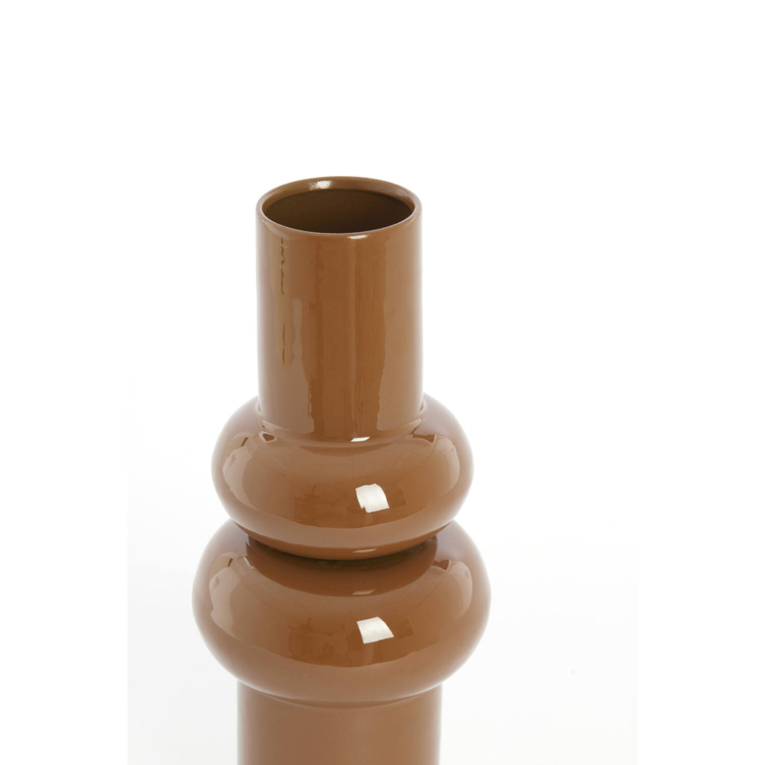 Vase deco Ø15x36 cm IRISSA caramel