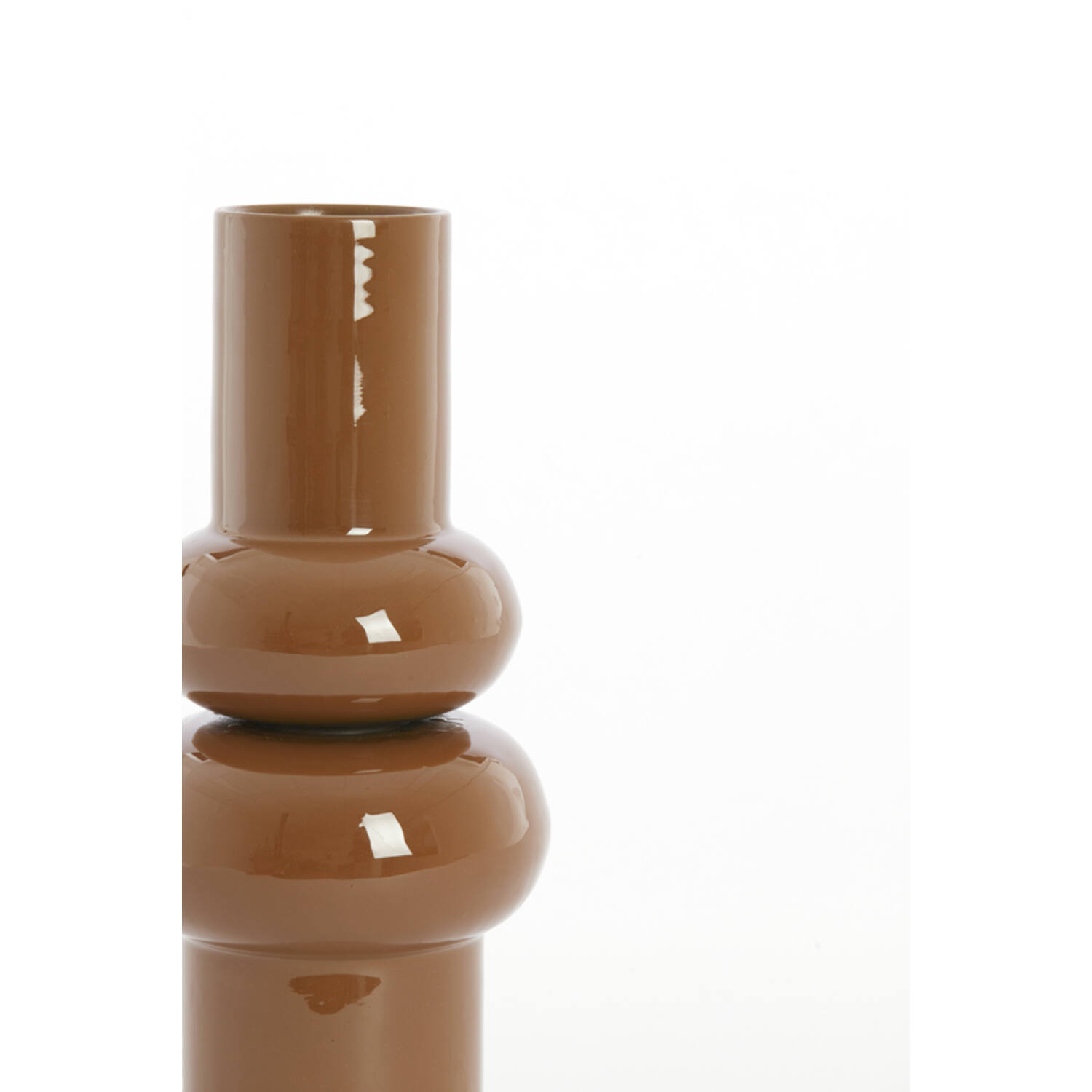 Vase deco Ø15x36 cm IRISSA caramel