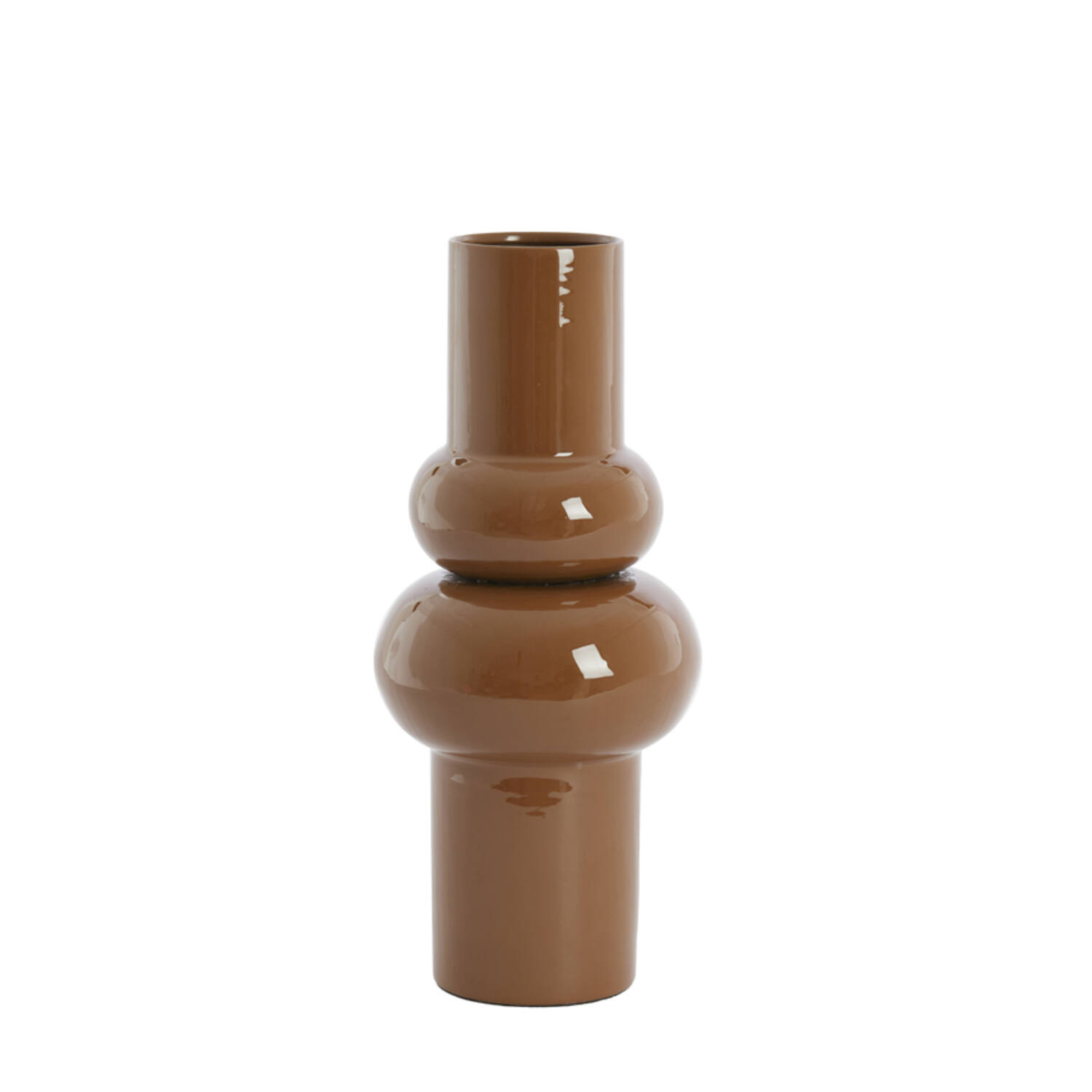 Vase deco Ø19x43 cm IRISSA caramel