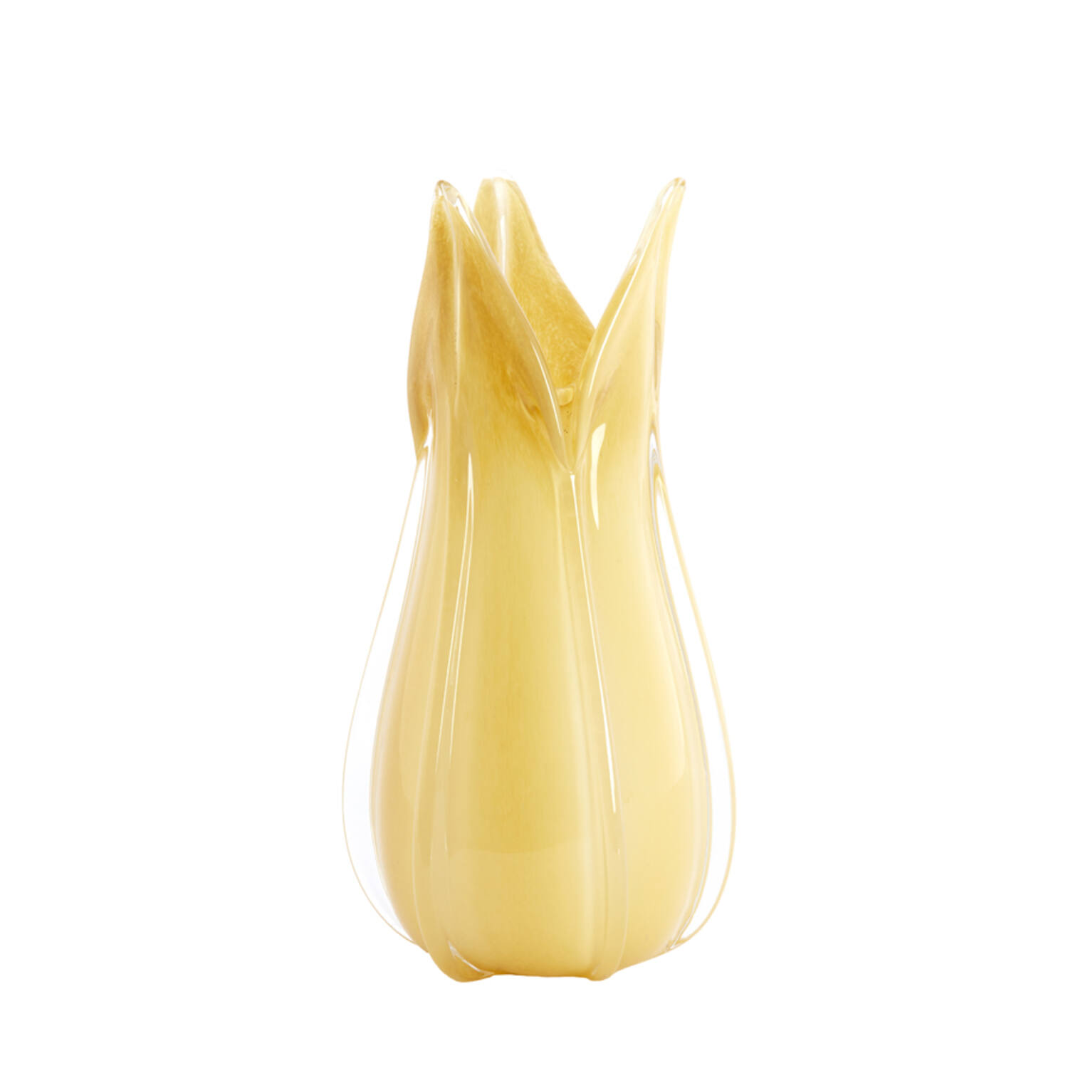 Vase Ø18,5x39 cm EVINA glass beige